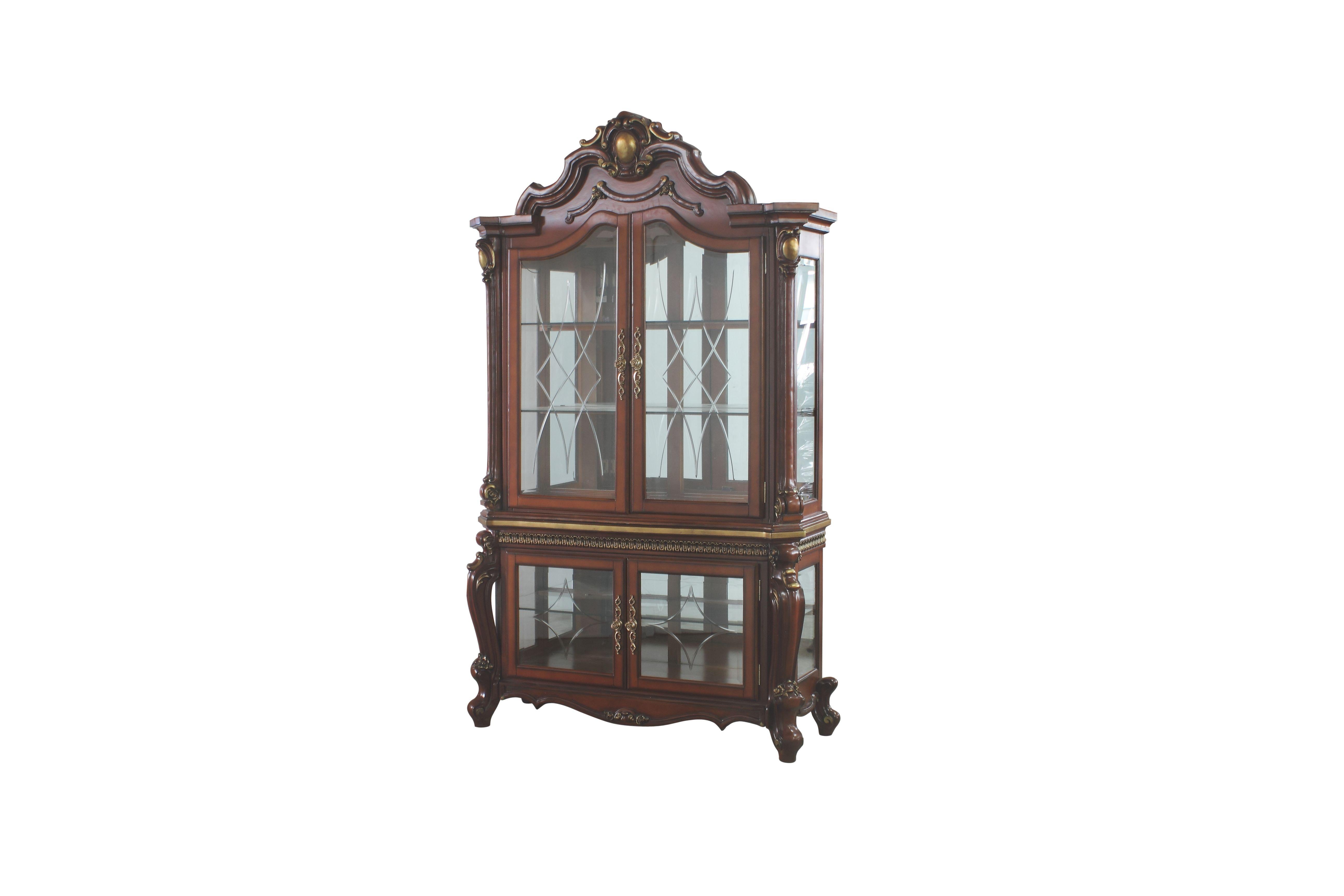 Picardy Cherry Oak Curio Cabinet - Luxury Home Furniture (MI)