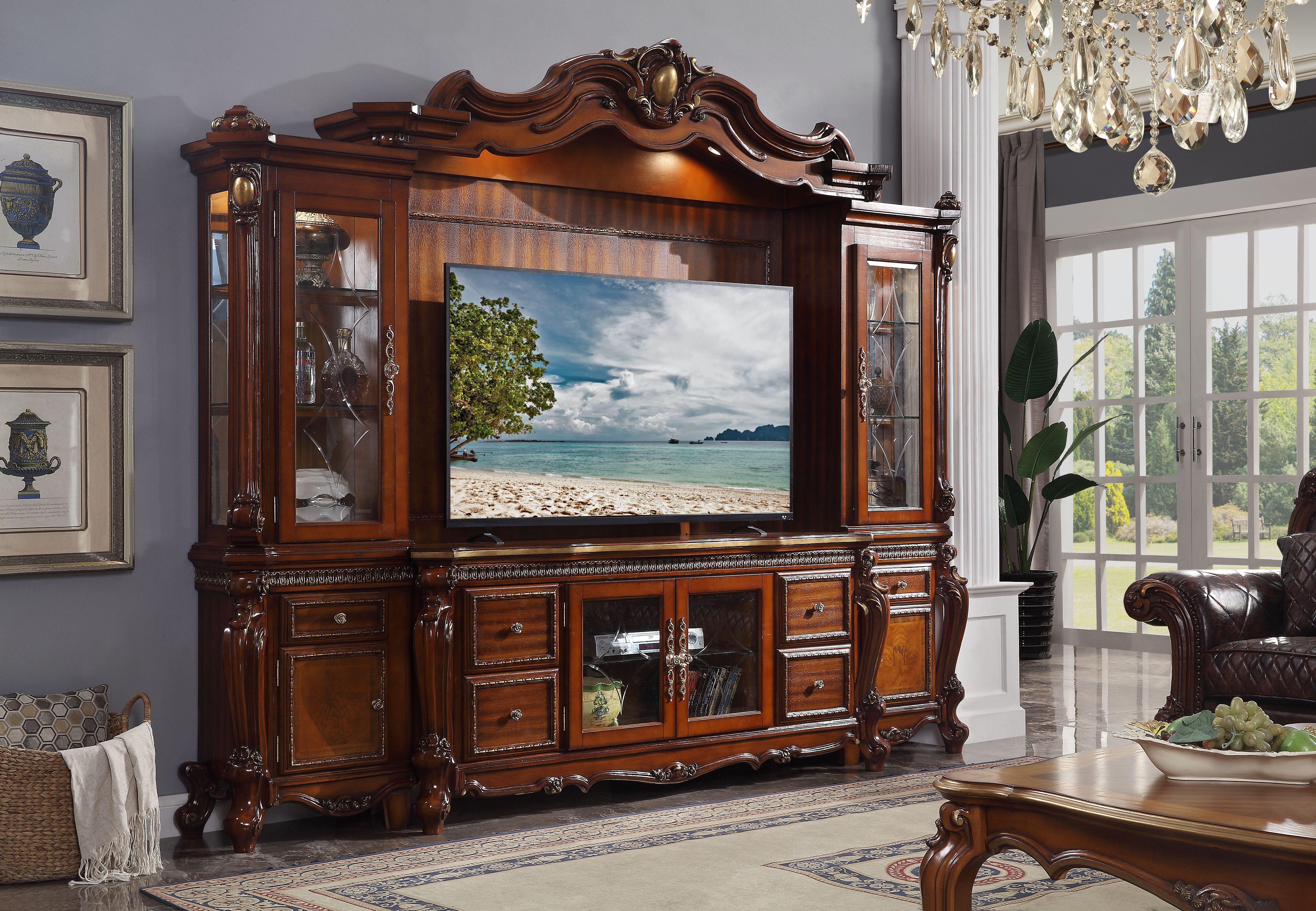 Picardy Cherry Oak Entertainment Center - Luxury Home Furniture (MI)