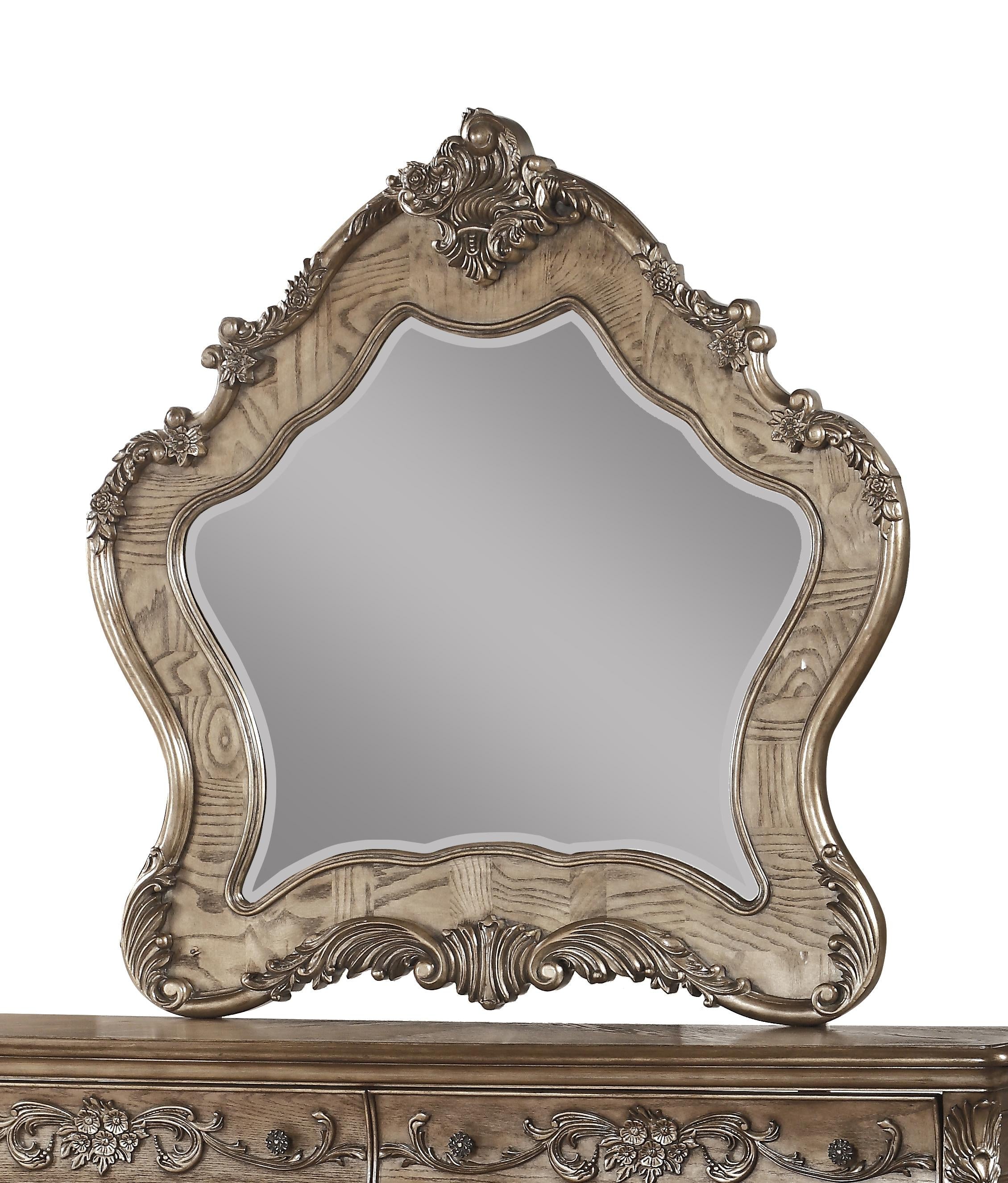 Ragenardus Vintage Oak Mirror - Luxury Home Furniture (MI)