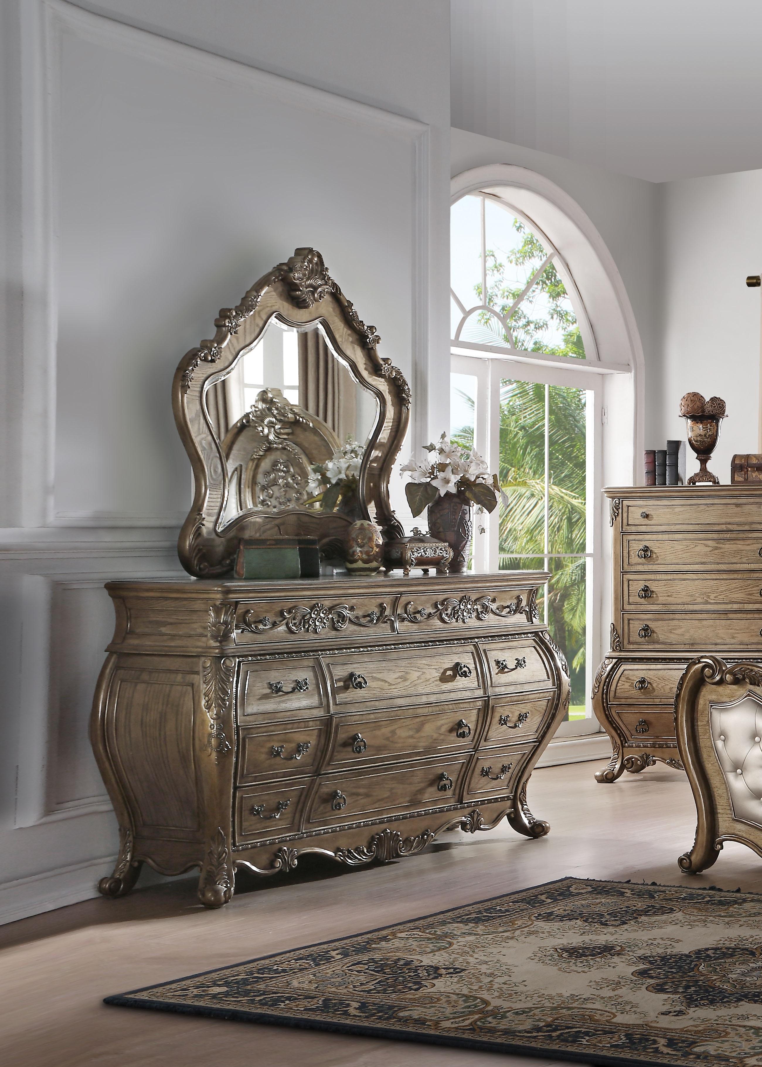 Ragenardus Vintage Oak Dresser - Luxury Home Furniture (MI)