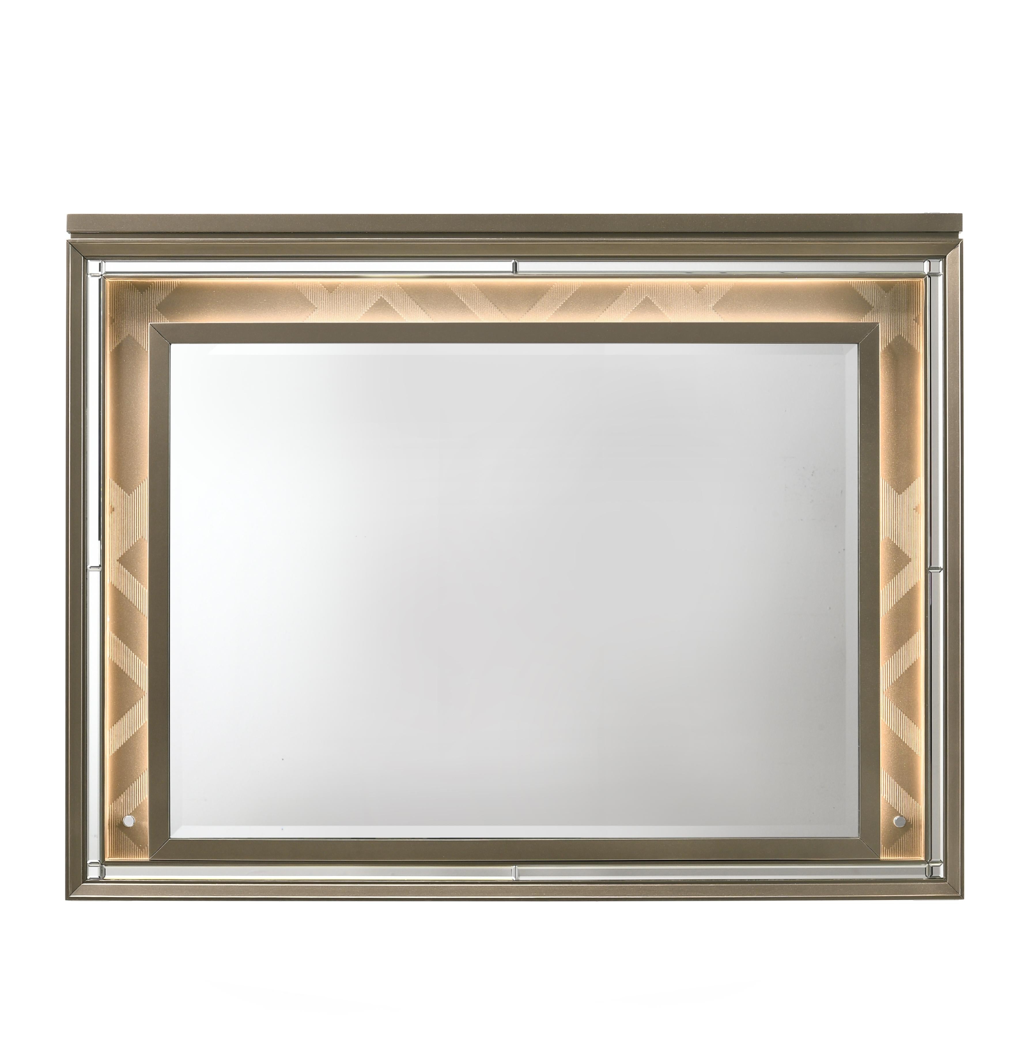Skylar LED & Dark Champagne Mirror w/LED - Luxury Home Furniture (MI)