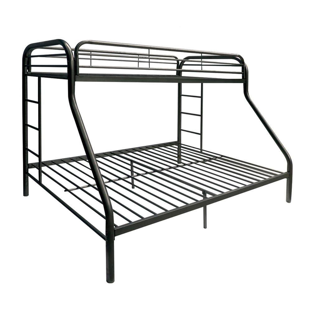 Tritan Black Bunk Bed (Twin/Full) - Luxury Home Furniture (MI)