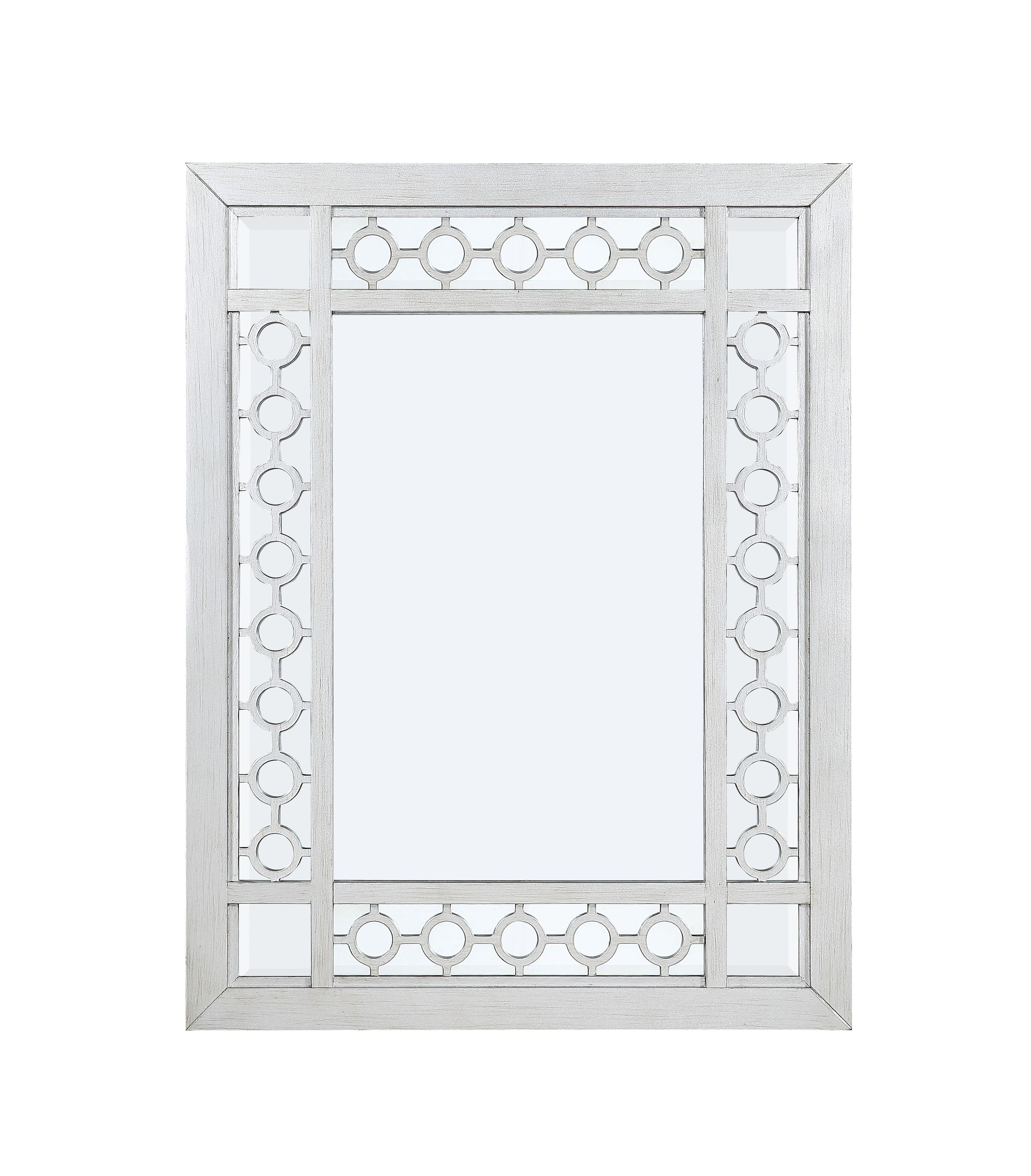 Varian Mirrored & Antique Platinum Mirror - Luxury Home Furniture (MI)