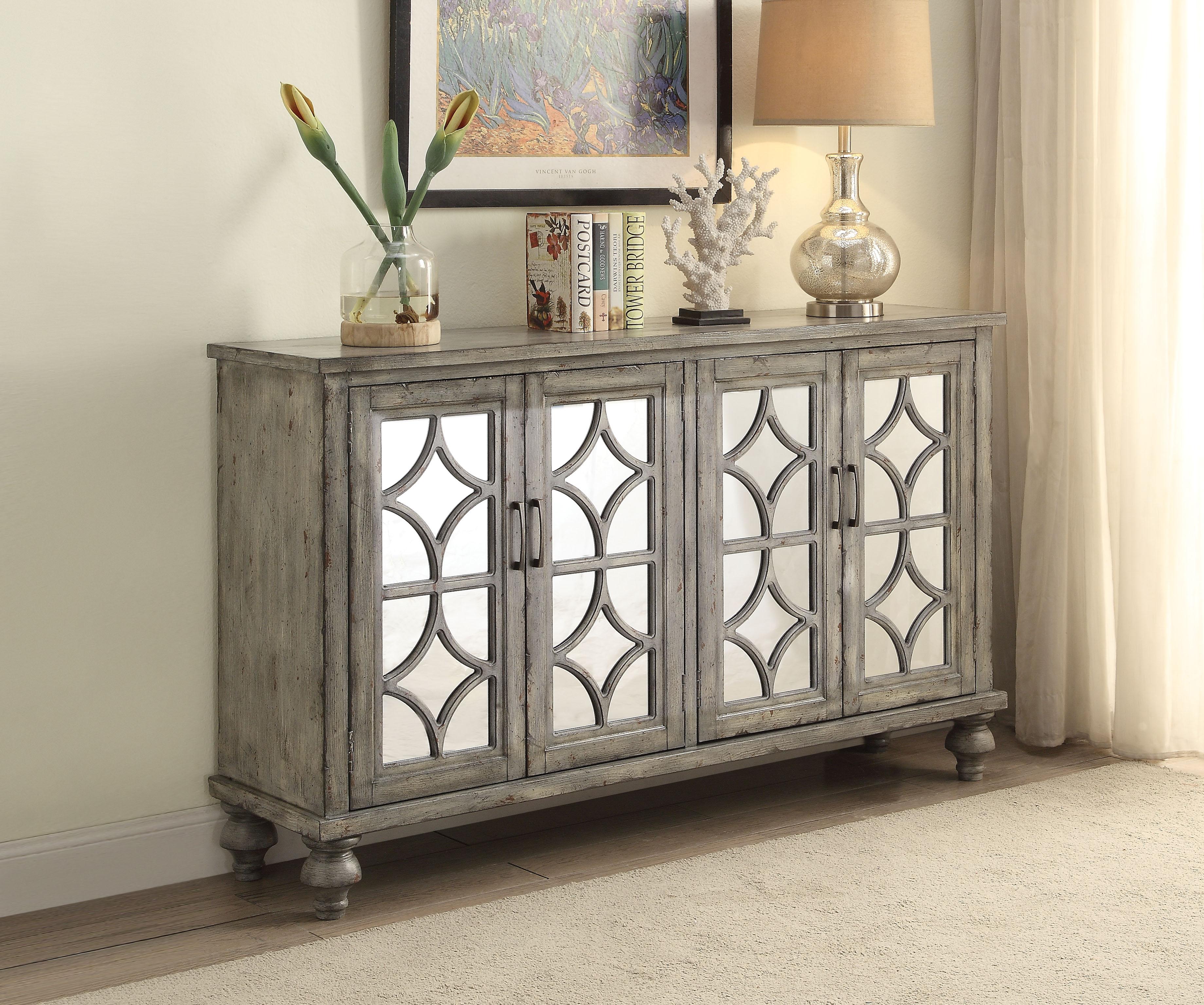 Velika Weathered Gray Console Table - Luxury Home Furniture (MI)