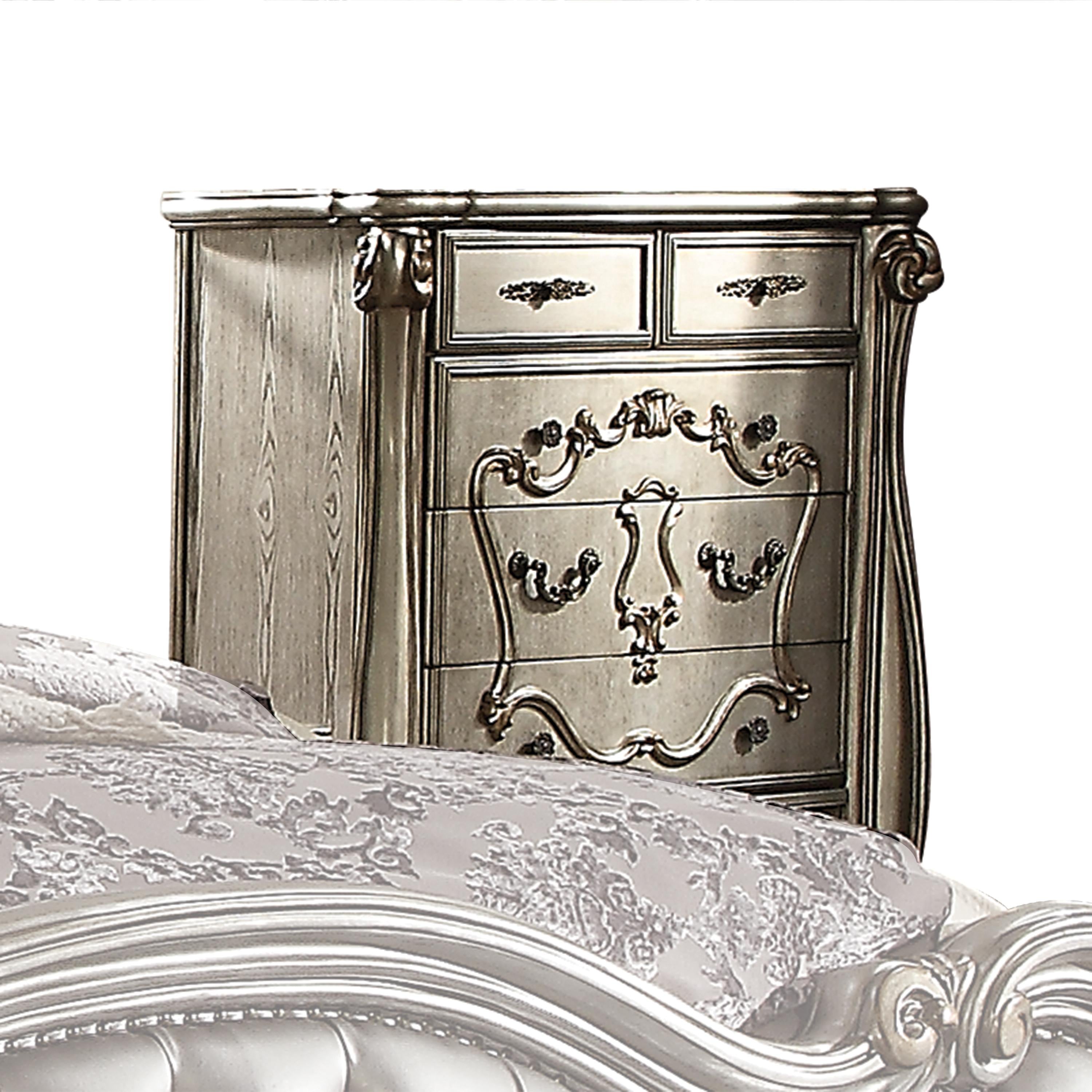 Versailles Antique Platinum Chest - Luxury Home Furniture (MI)