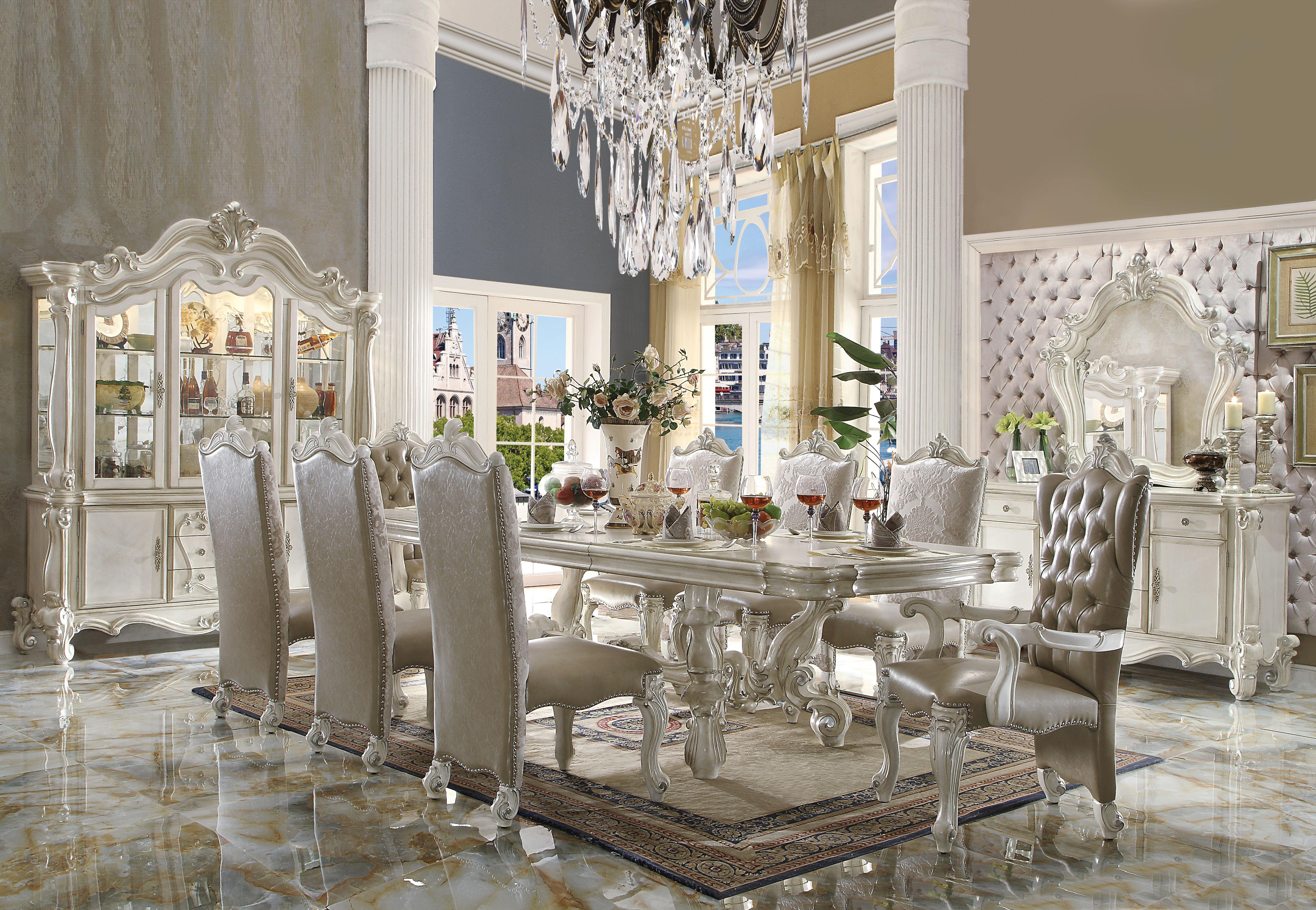 Versailles Bone White Dining Table - Luxury Home Furniture (MI)