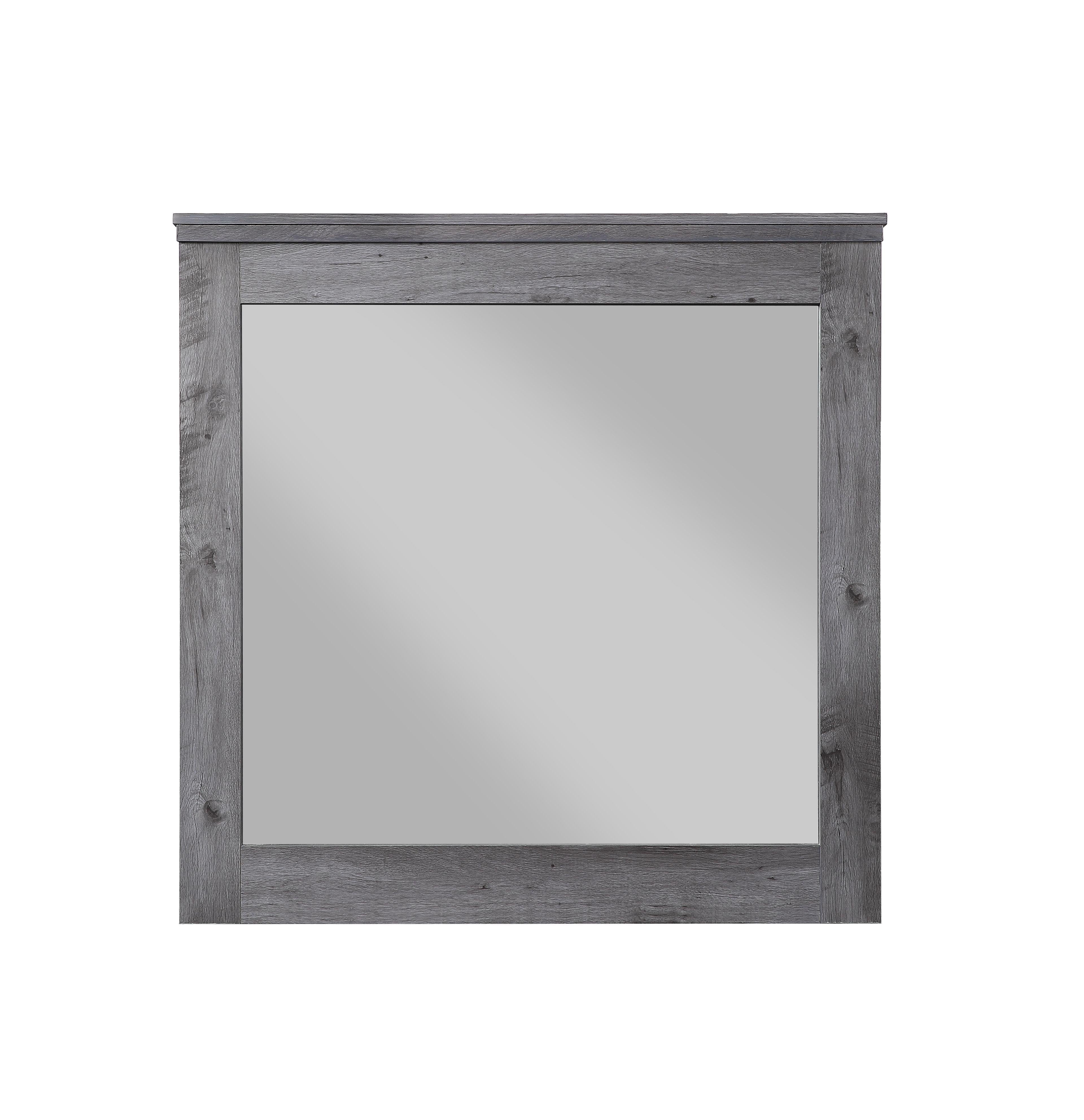 Vidalia Rustic Gray Oak Mirror - Luxury Home Furniture (MI)
