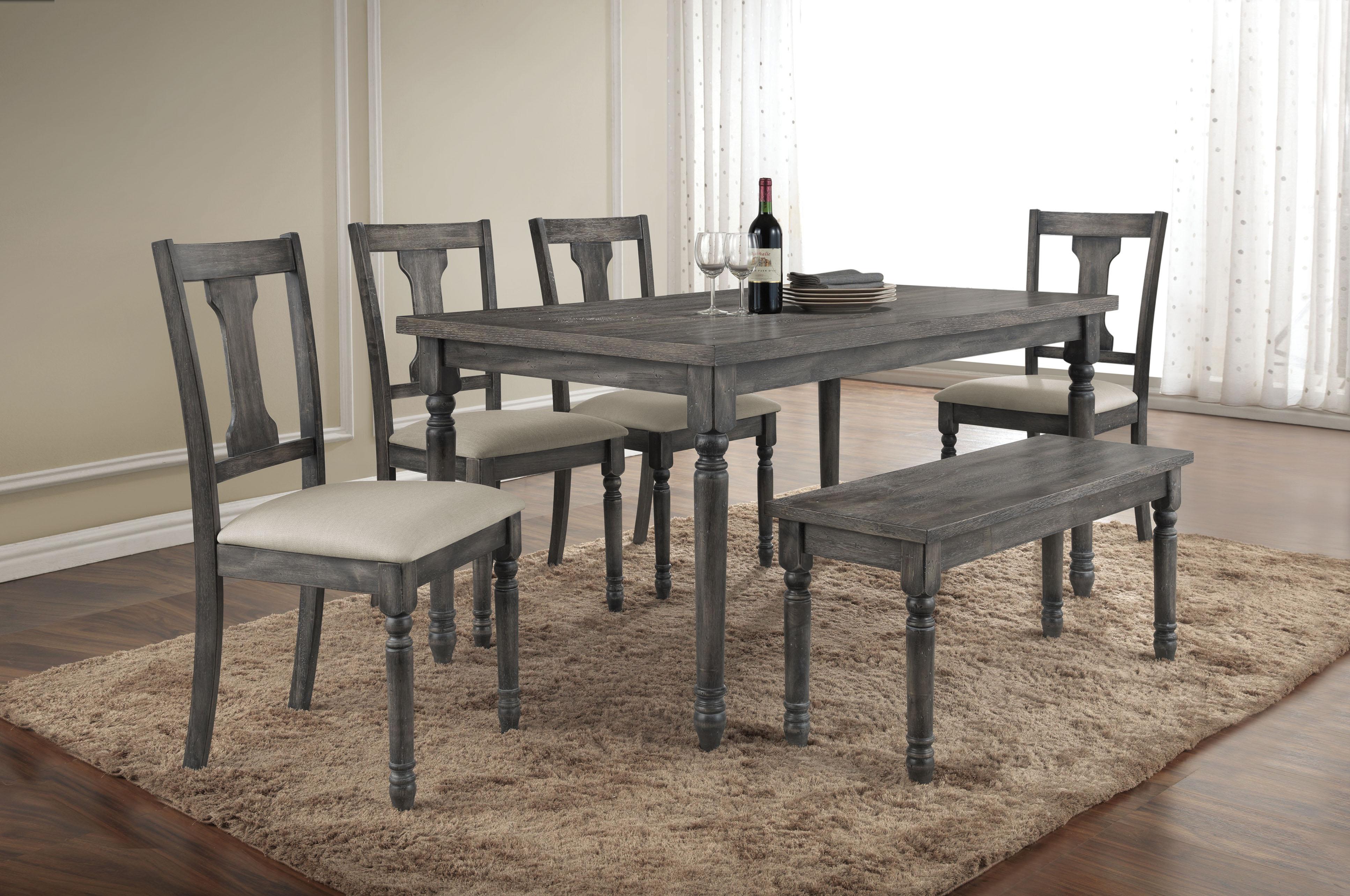 Wallace Weathered Gray Dining Table - Luxury Home Furniture (MI)