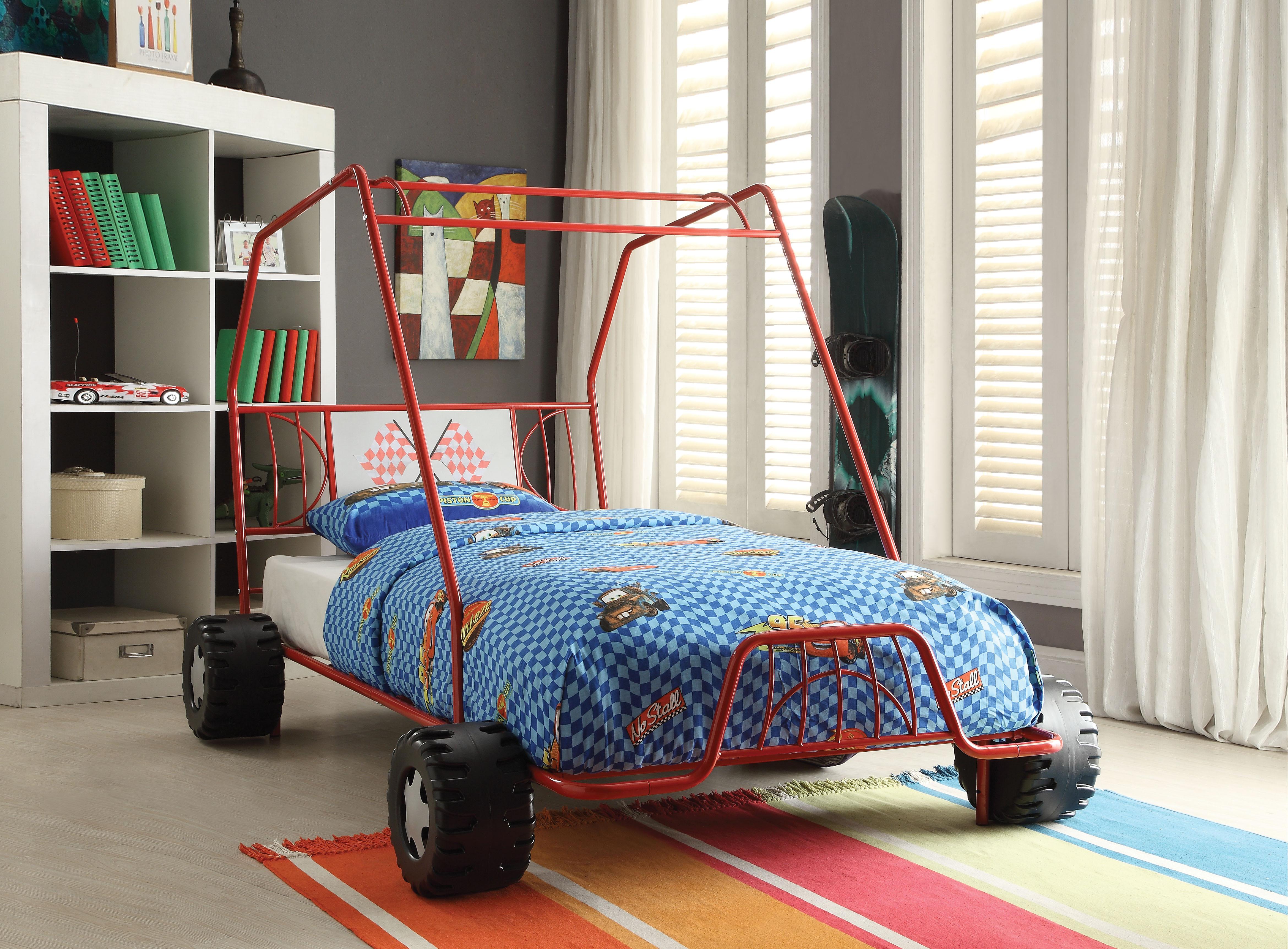 Xander Red Go Kart Twin Bed - Luxury Home Furniture (MI)