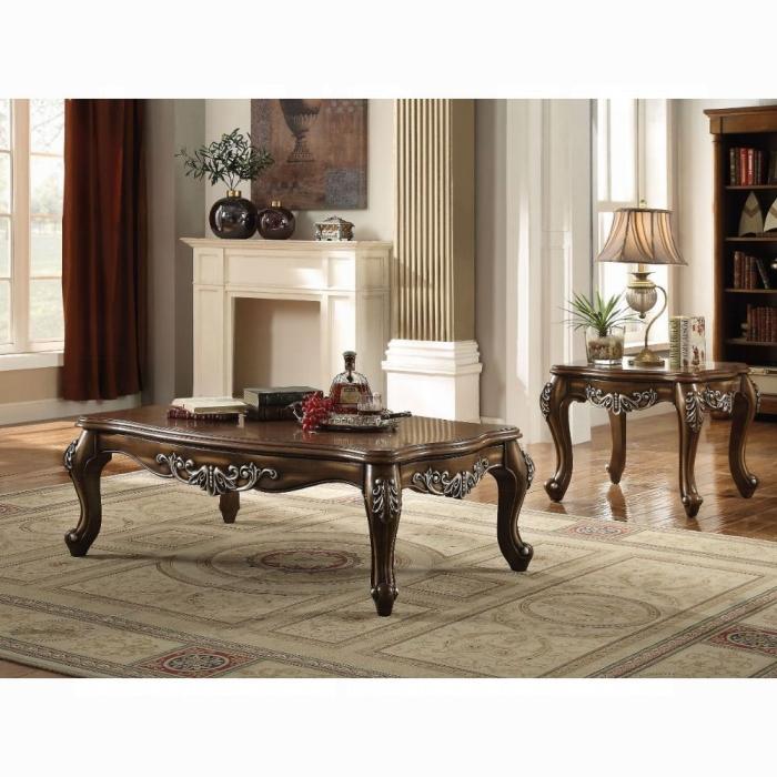 Latisha Antique Oak Coffee Table - Luxury Home Furniture (MI)