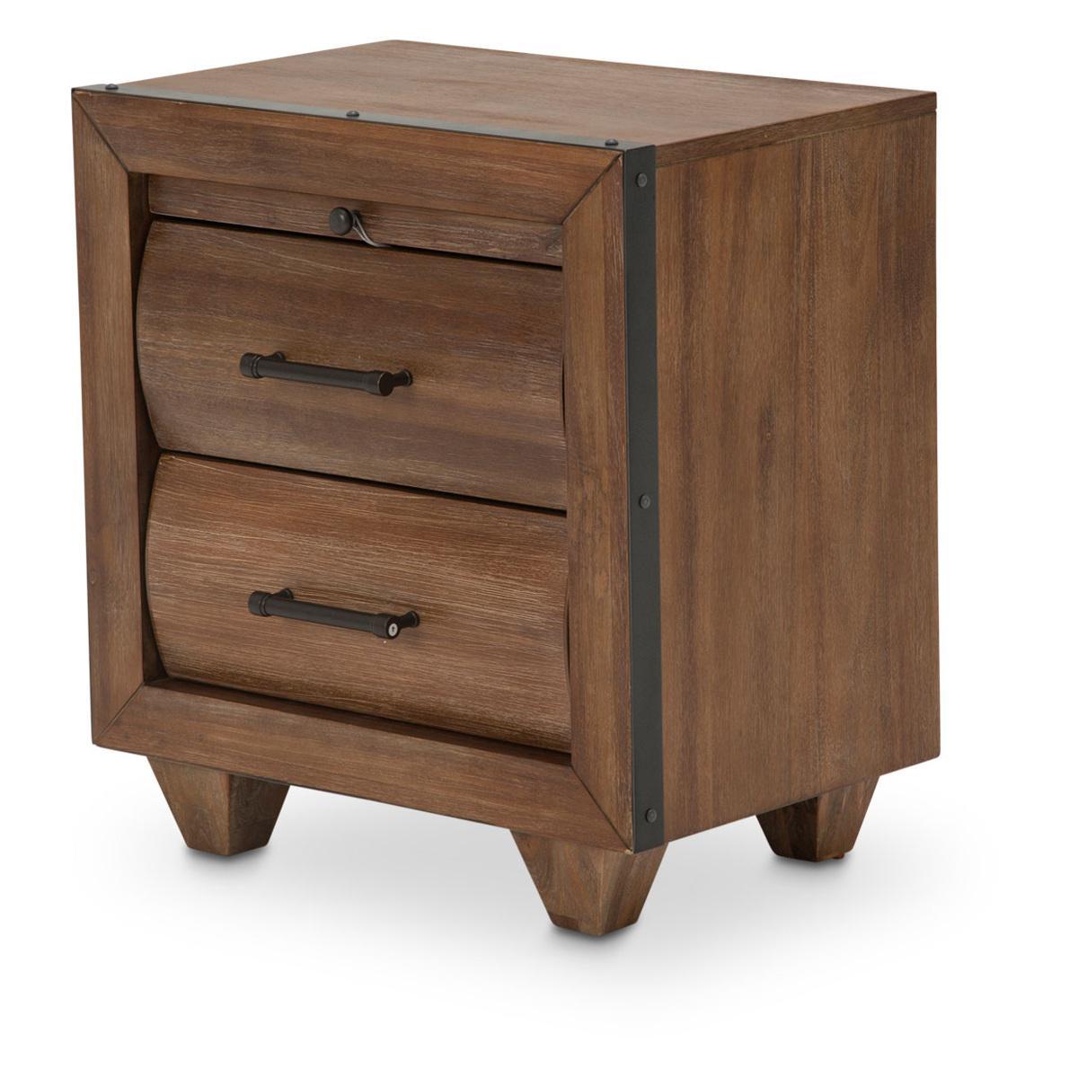 Brooklyn Walk Nightstand in Burnt Umber - Luxury Home Furniture (MI)