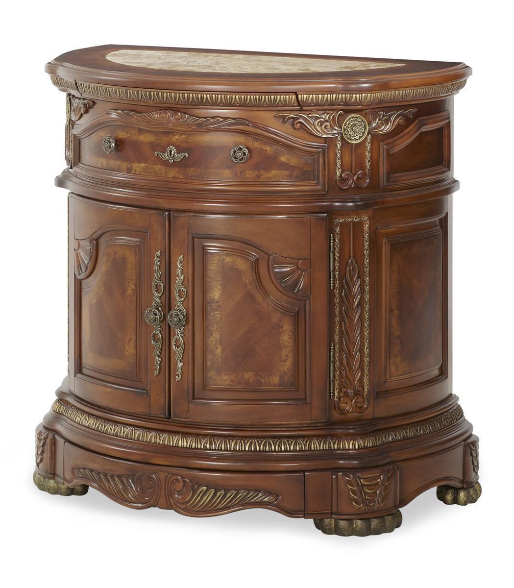 Cortina Bedside Chest in Honey Walnut - Luxury Home Furniture (MI)