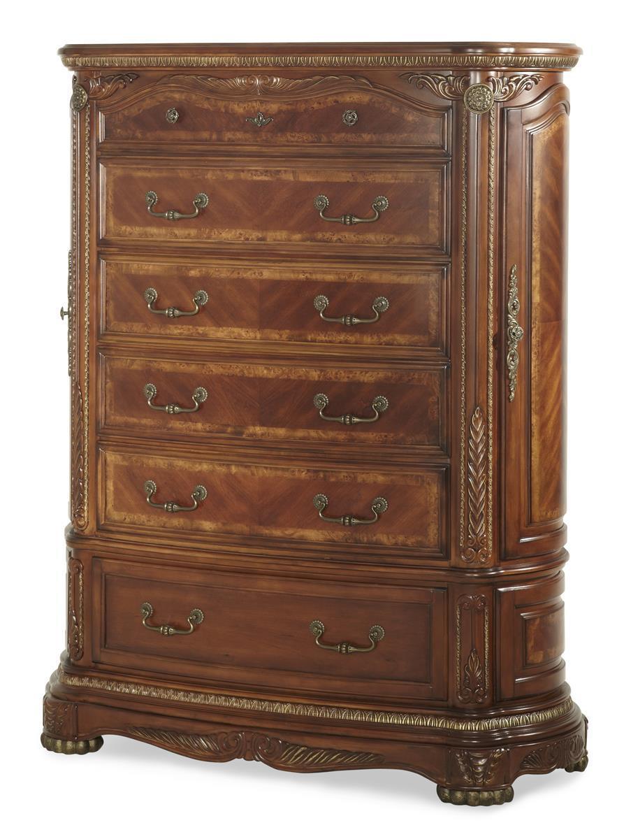 Cortina Chest in Honey Walnut - Luxury Home Furniture (MI)