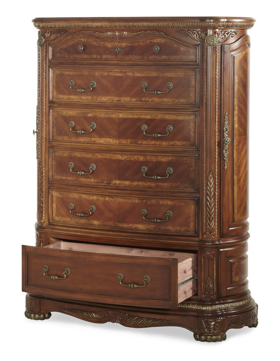 Cortina Chest in Honey Walnut - Luxury Home Furniture (MI)