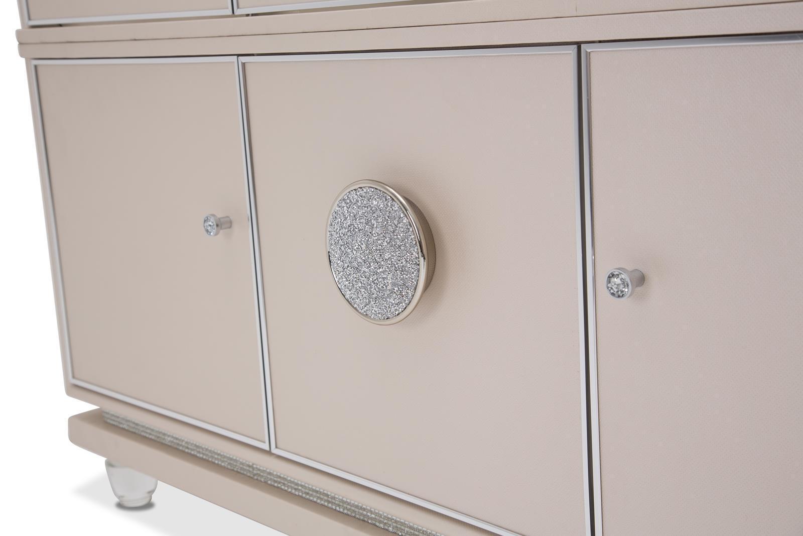 Glimmering Heights 3 Door Buffet in Ivory - Luxury Home Furniture (MI)