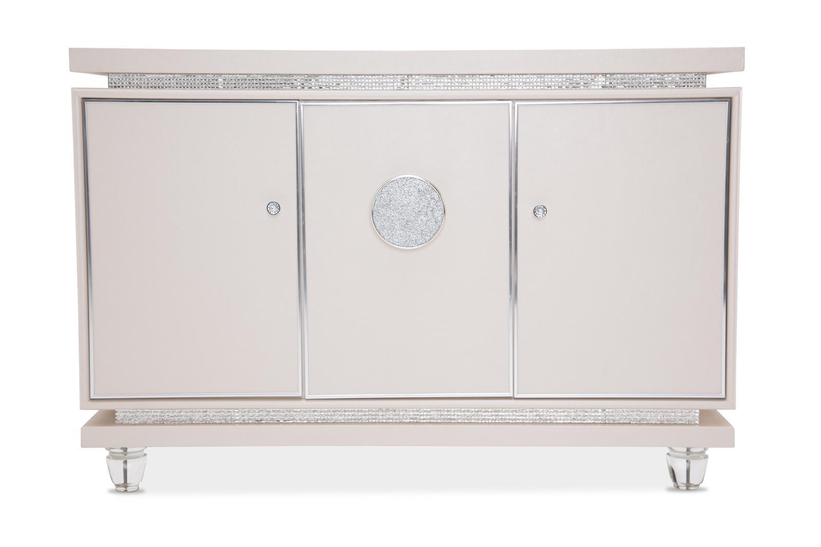 Glimmering Heights 3 Door Sideboard in Ivory - Luxury Home Furniture (MI)