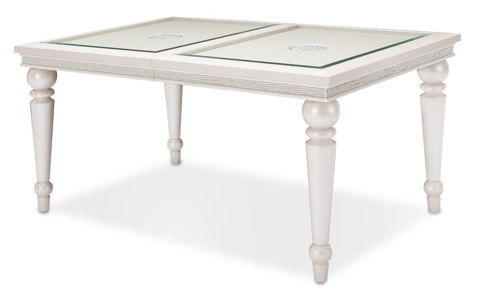 Glimmering Heights Leg Dining Table in Ivory - Luxury Home Furniture (MI)