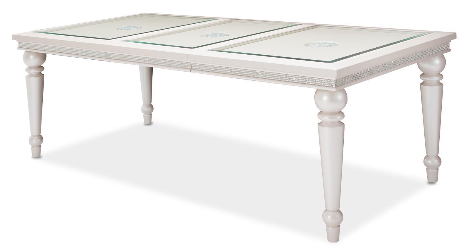 Glimmering Heights Leg Dining Table in Ivory - Luxury Home Furniture (MI)