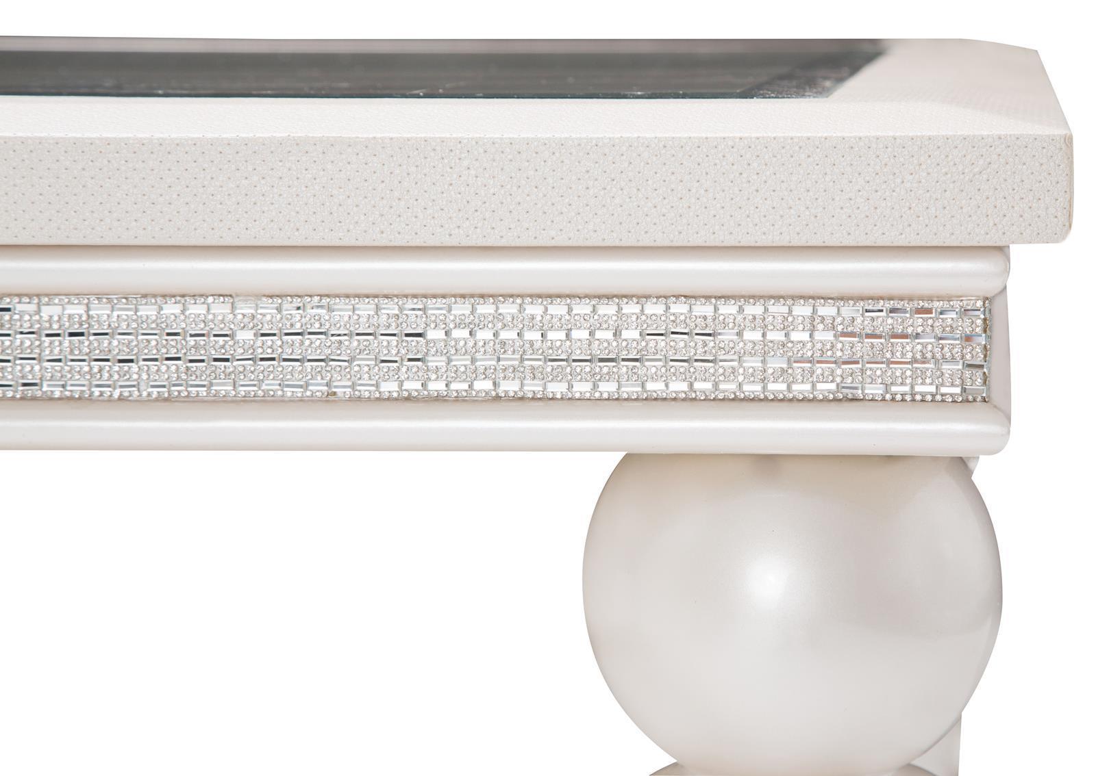 Glimmering Heights Leg Dining Table in Ivory - Luxury Home Furniture (MI)