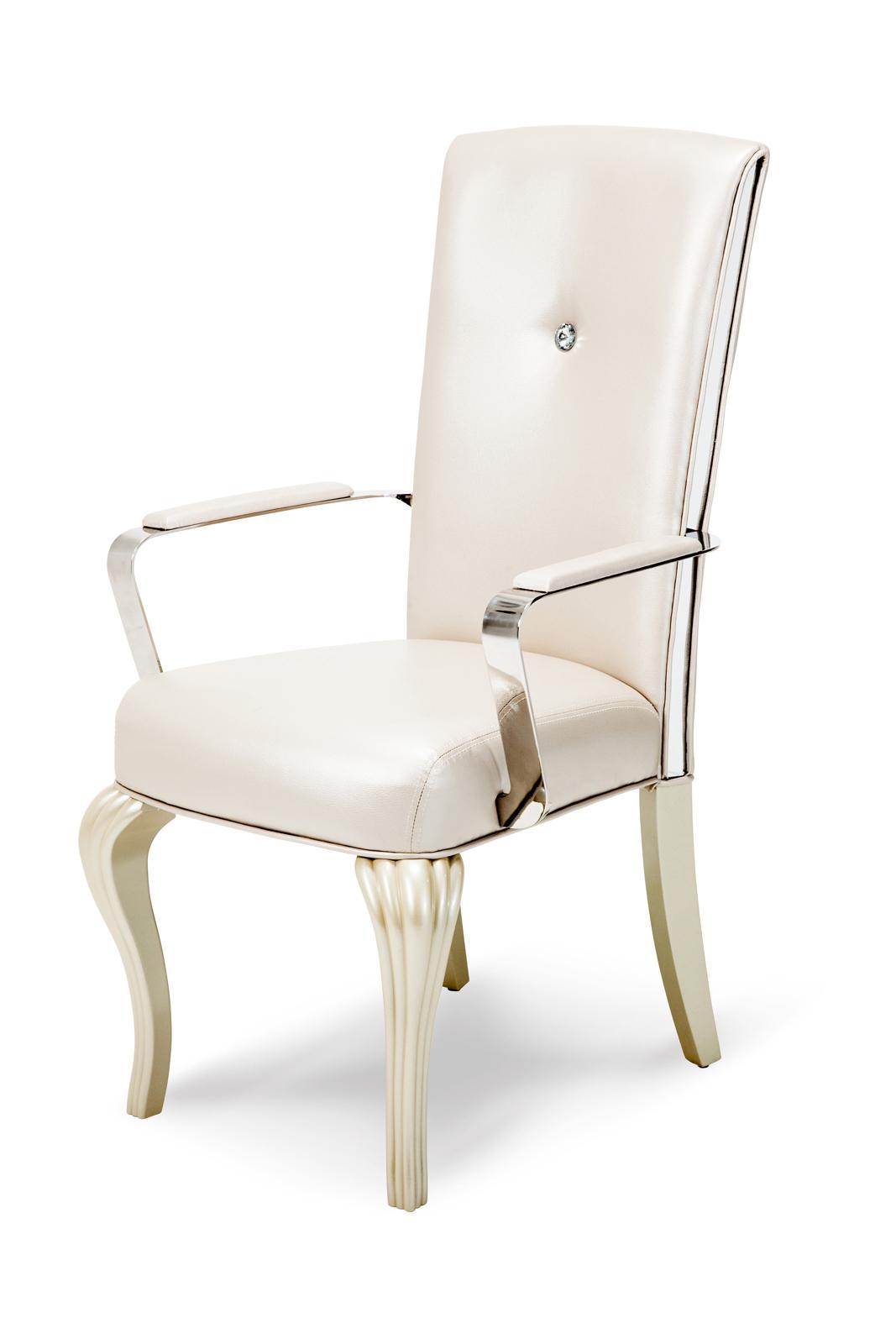 Hollywood Loft Arm Chair in Frost (Set of 2) - Luxury Home Furniture (MI)