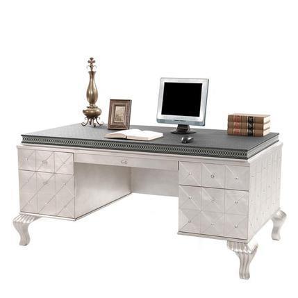 Hollywood Swank Desk in Caviar - Luxury Home Furniture (MI)