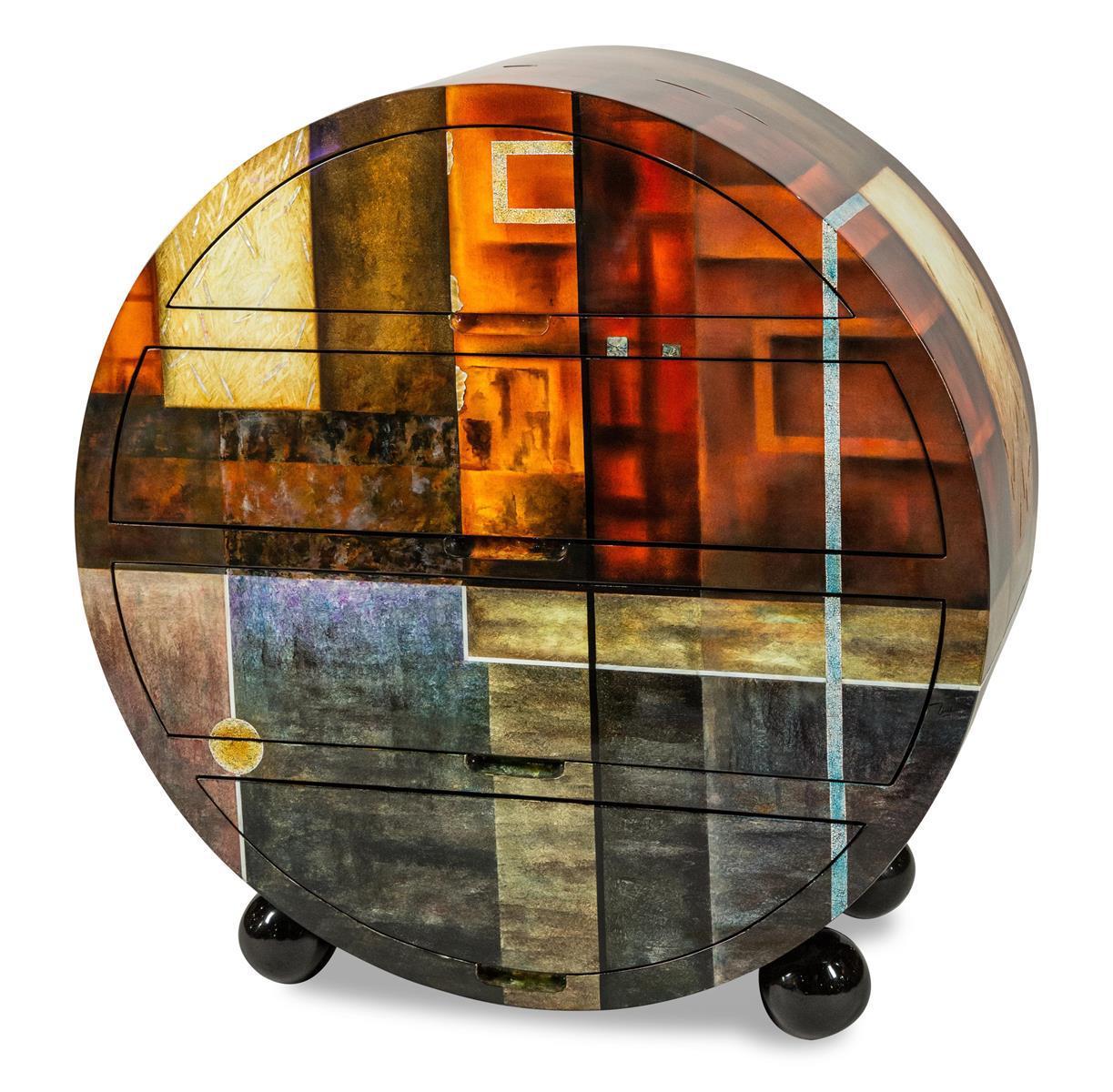 Illusions Round Chest - Luxury Home Furniture (MI)