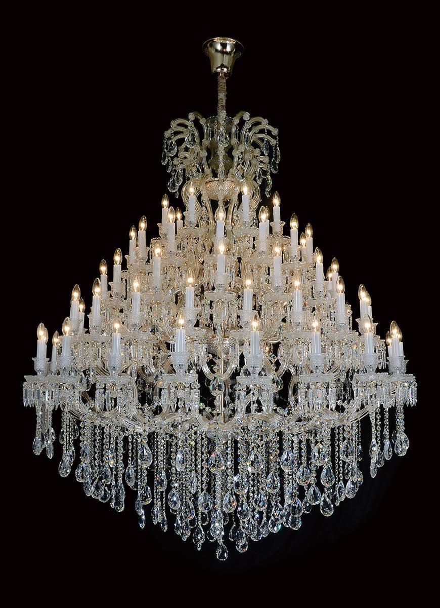 Lighting Grand Versailles 45 Light Chandelier in Clear and Gold