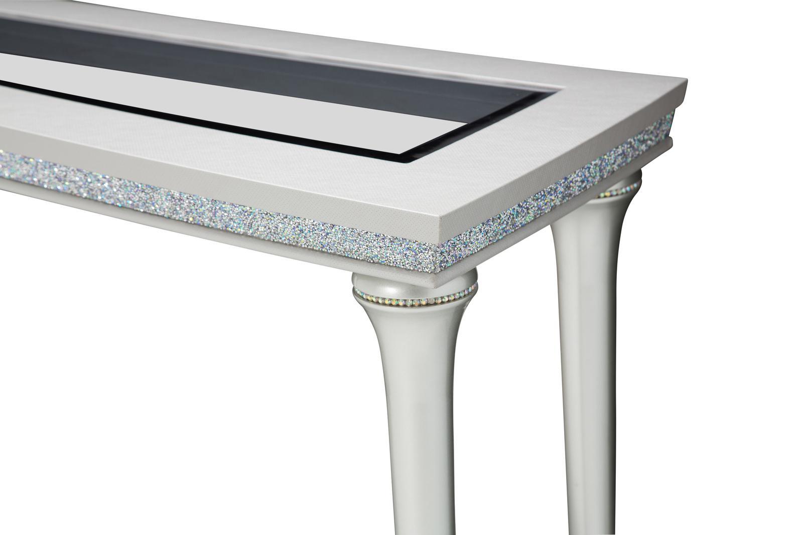 Melrose Plaza Console Table in Dove - Luxury Home Furniture (MI)