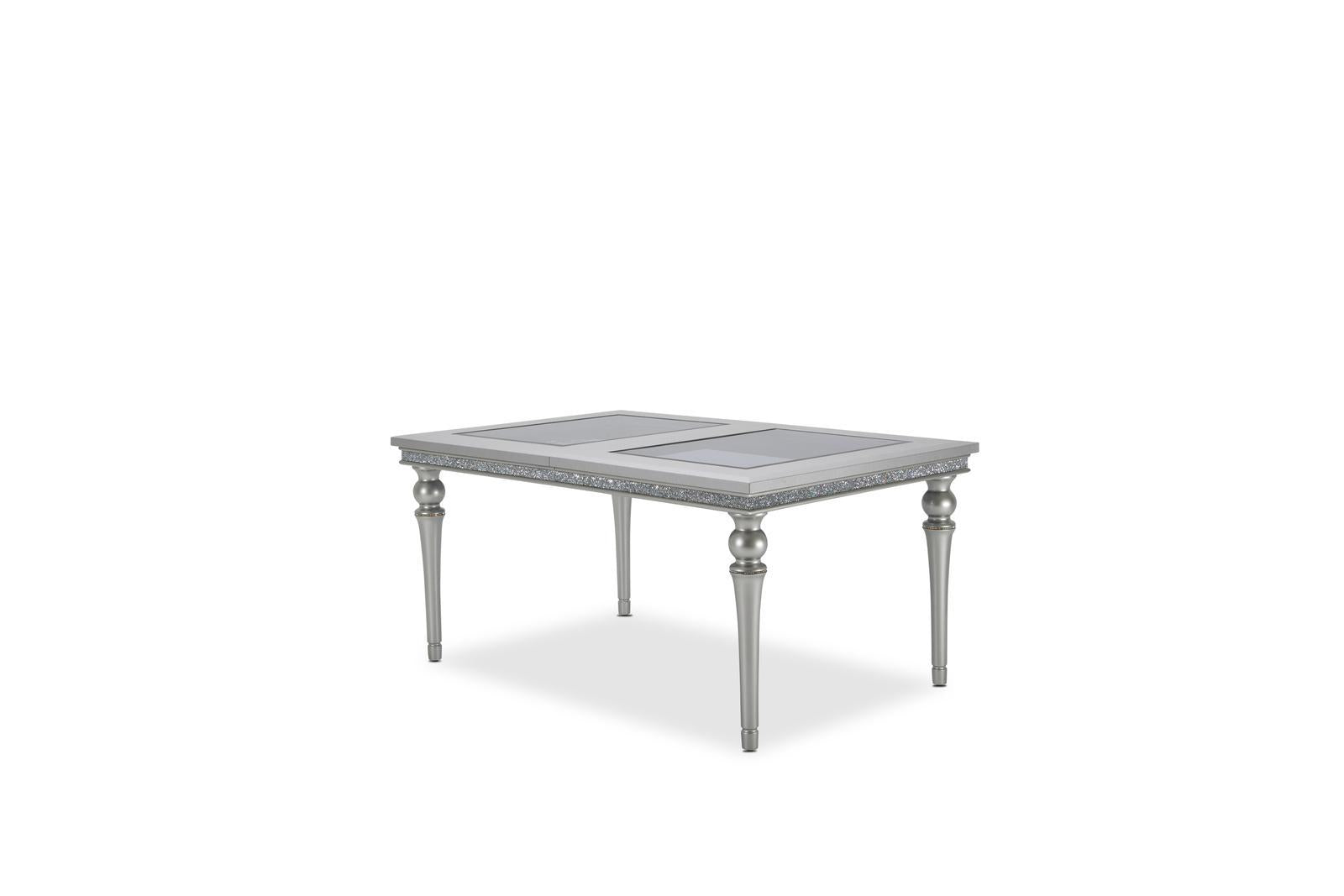 Melrose Plaza Leg Dining Table in Dove 9019000-118 - Luxury Home Furniture (MI)
