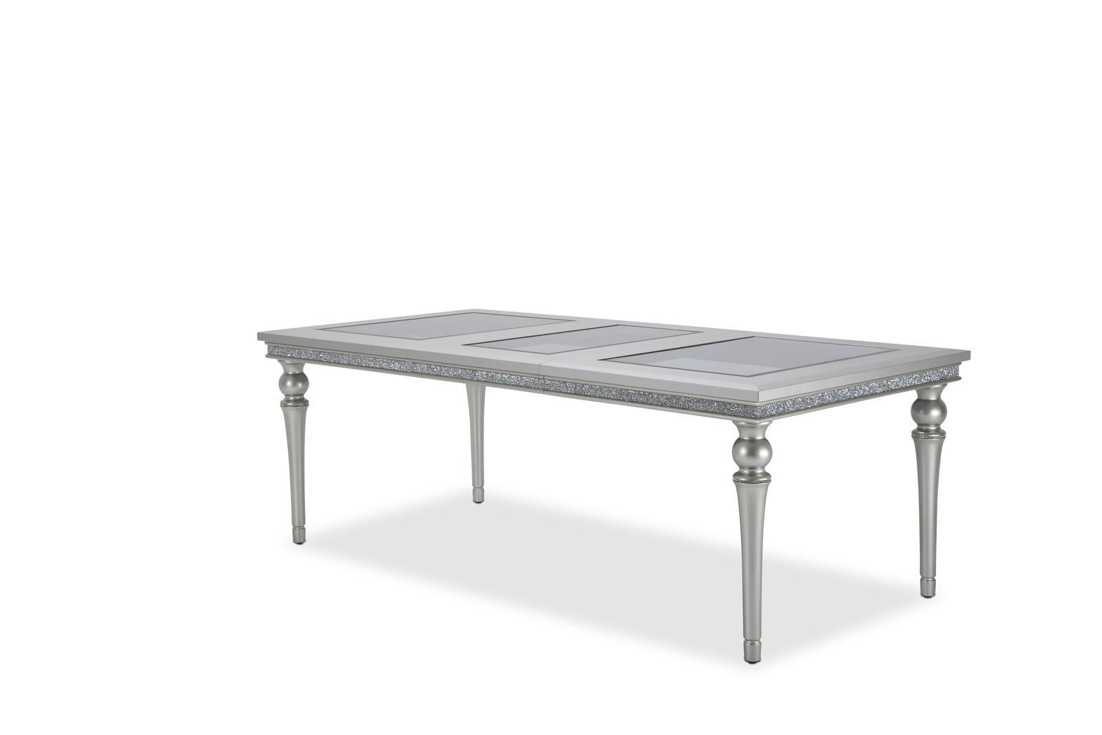 Melrose Plaza Leg Dining Table in Dove 9019000-118 - Luxury Home Furniture (MI)