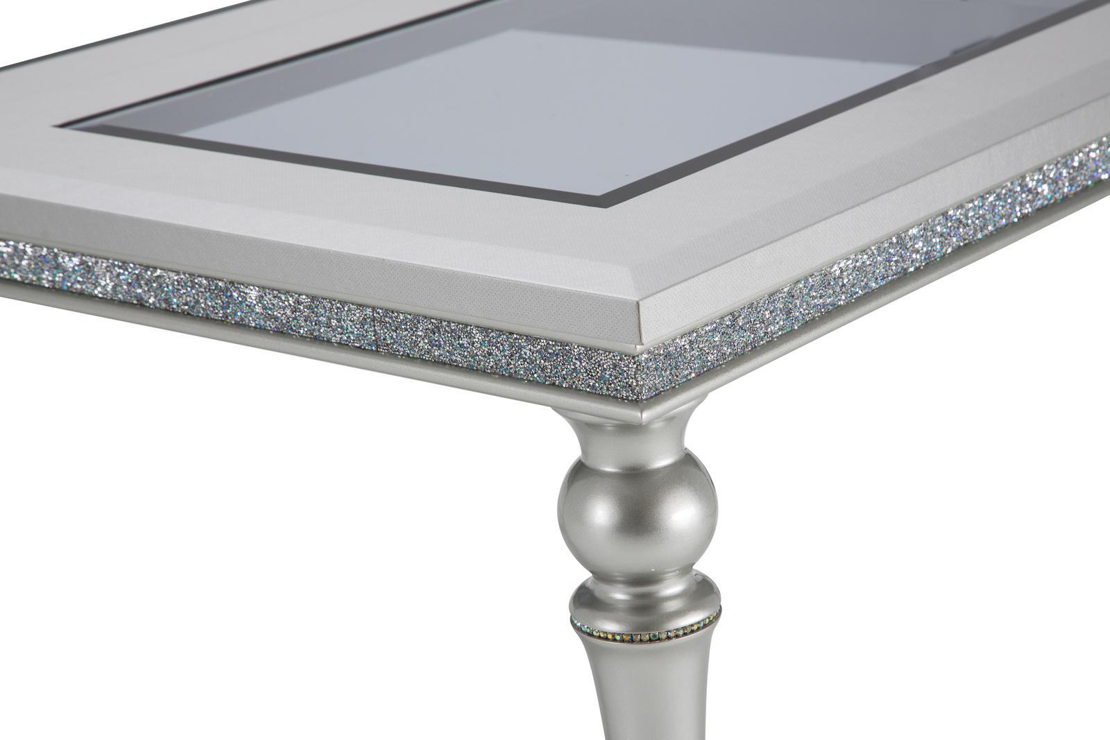 Melrose Plaza Leg Dining Table in Dove 9019000-118 - Luxury Home Furniture (MI)