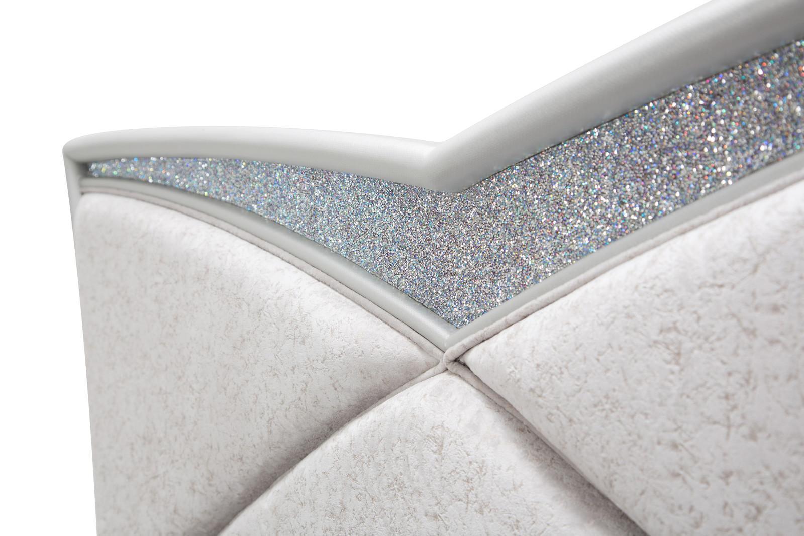 Melrose Plaza King Upholstered Bed in Dove 9019000EK-118 - Luxury Home Furniture (MI)