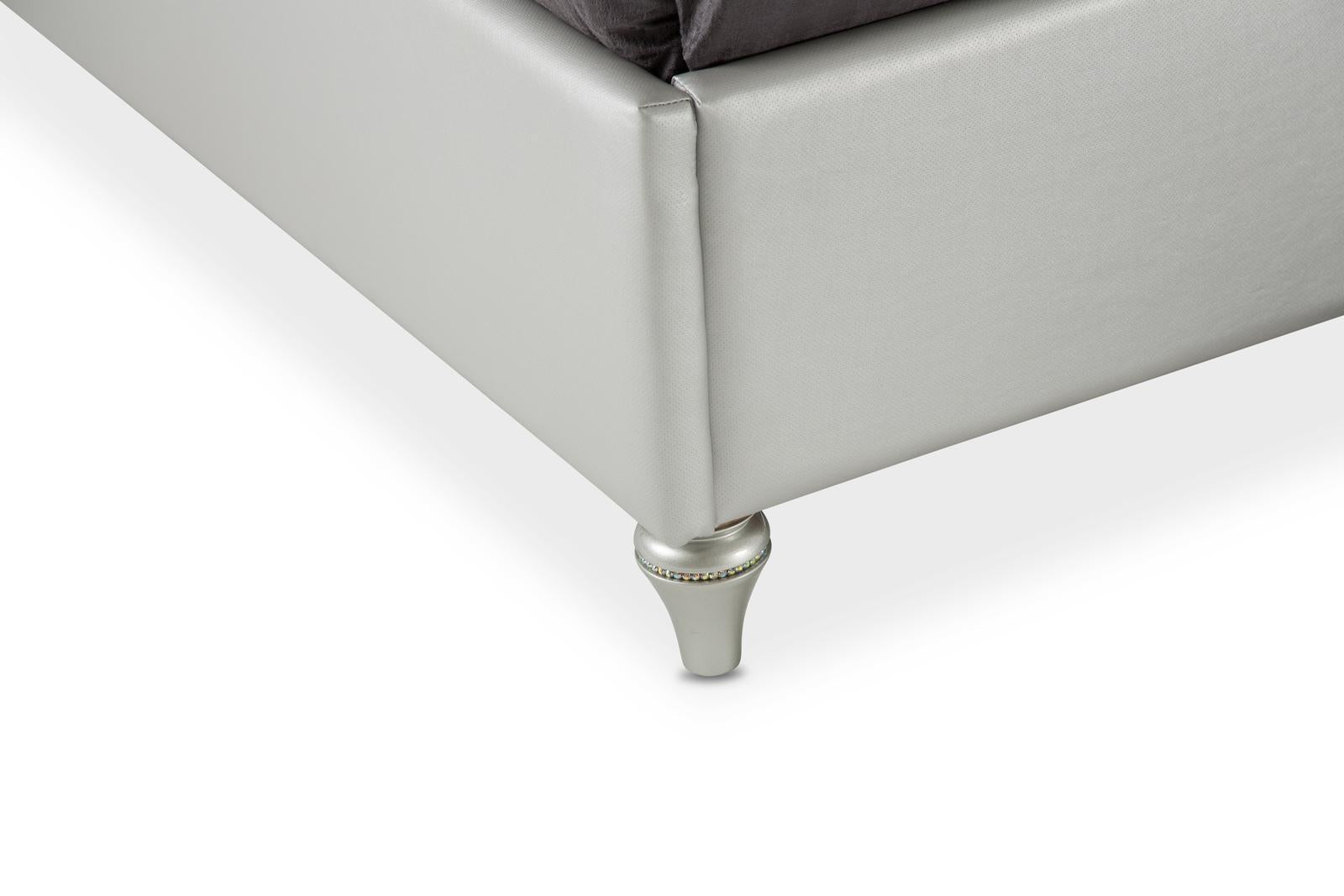 Melrose Plaza King Upholstered Bed in Dove 9019000EK-118 - Luxury Home Furniture (MI)