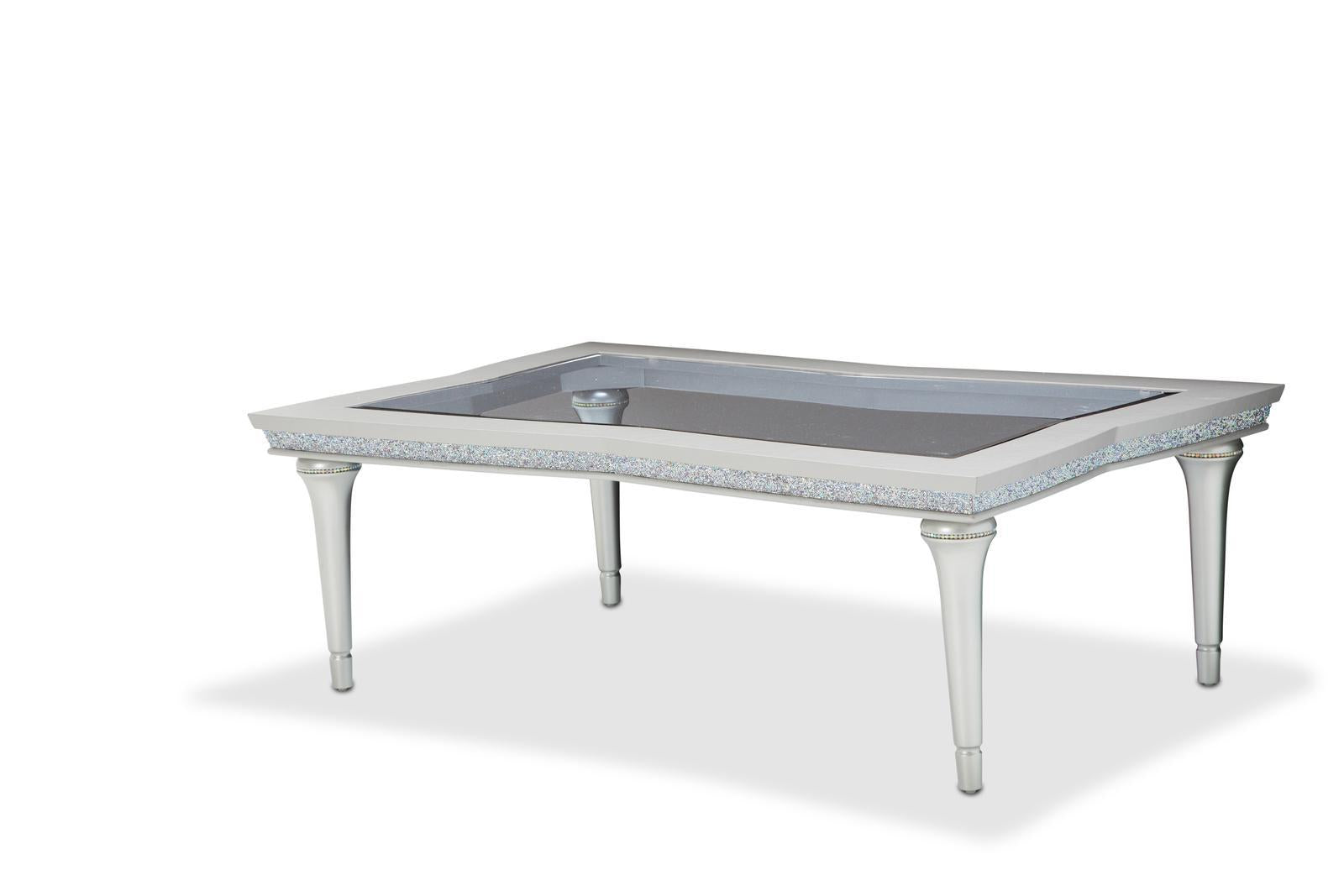 Melrose Plaza Rectangular Cocktail Table in Dove - Luxury Home Furniture (MI)