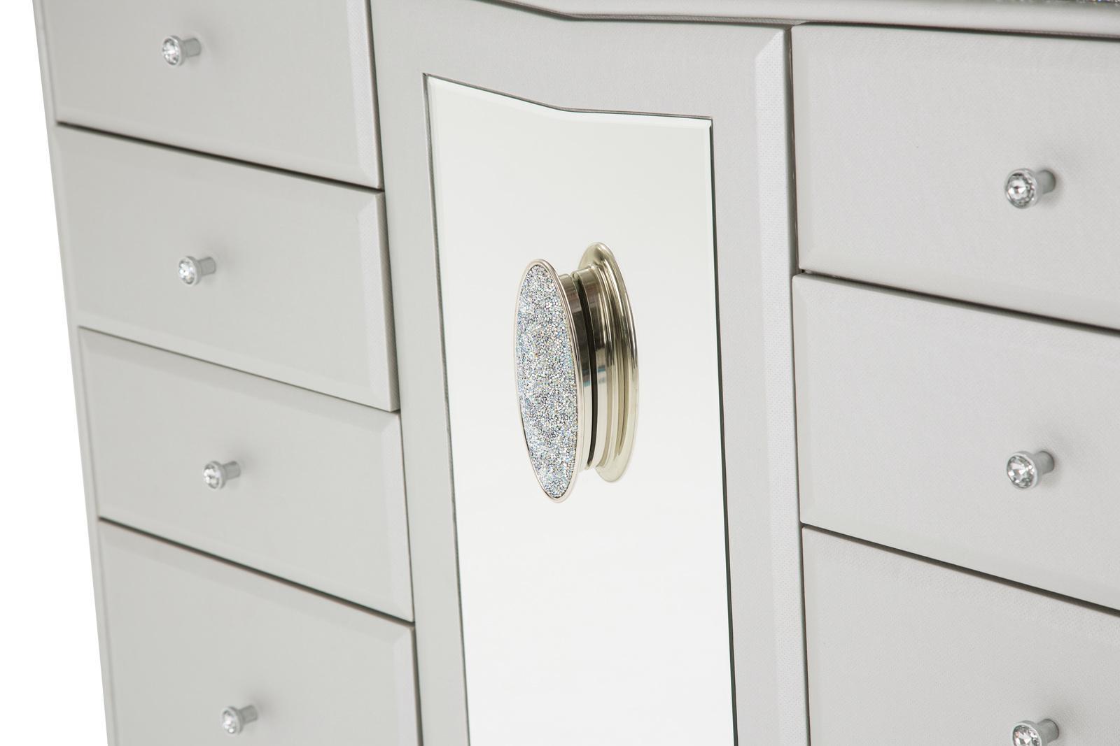 Melrose Plaza Upholstered Dresser in Dove - Luxury Home Furniture (MI)