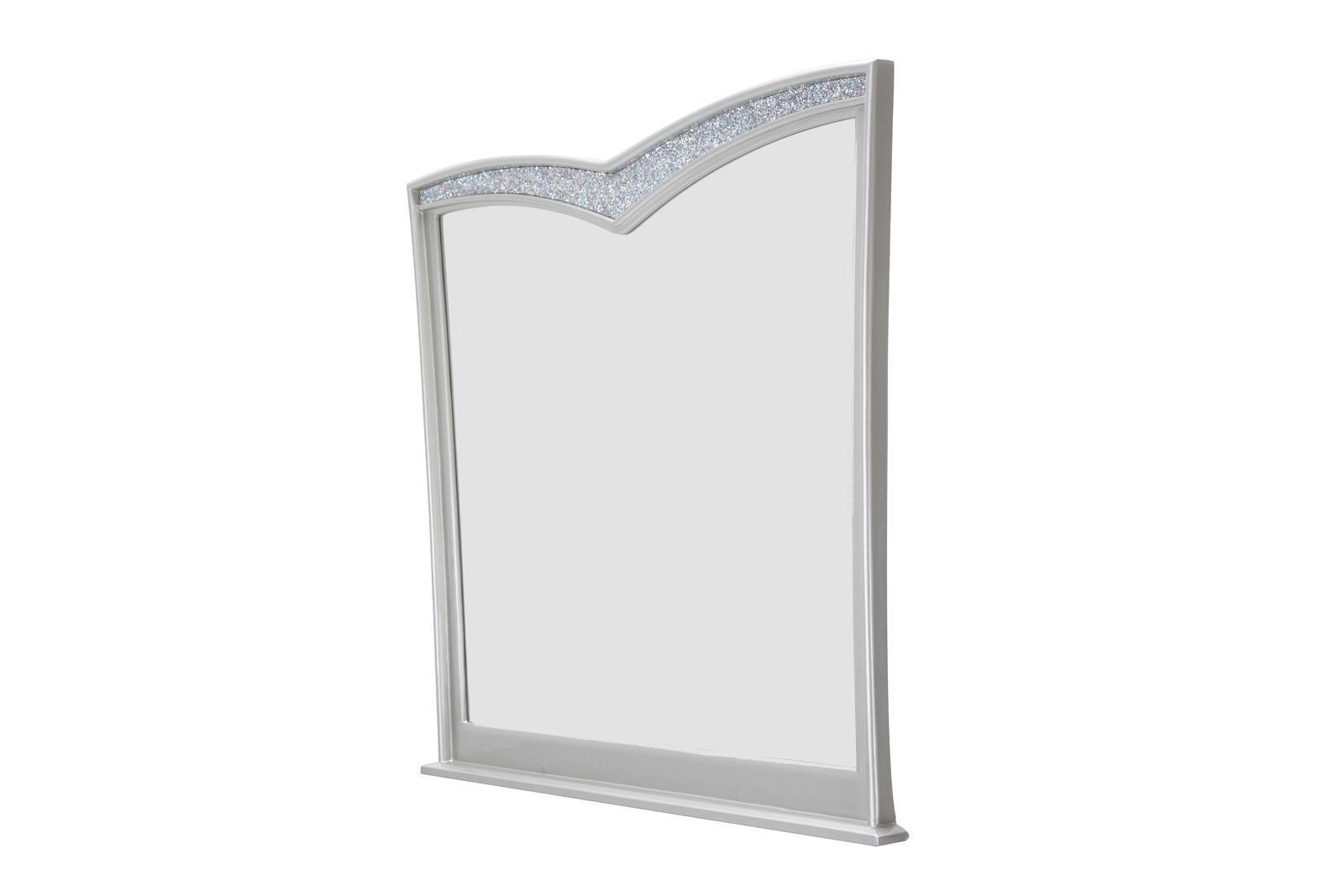 Melrose Plaza Wall Mirror in Dove - Luxury Home Furniture (MI)