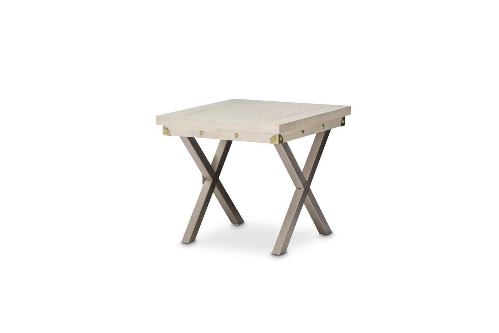 Menlo Station End Table in DoveGray - Luxury Home Furniture (MI)