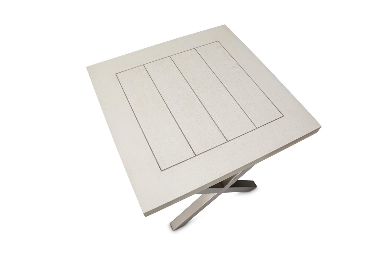 Menlo Station End Table in DoveGray - Luxury Home Furniture (MI)