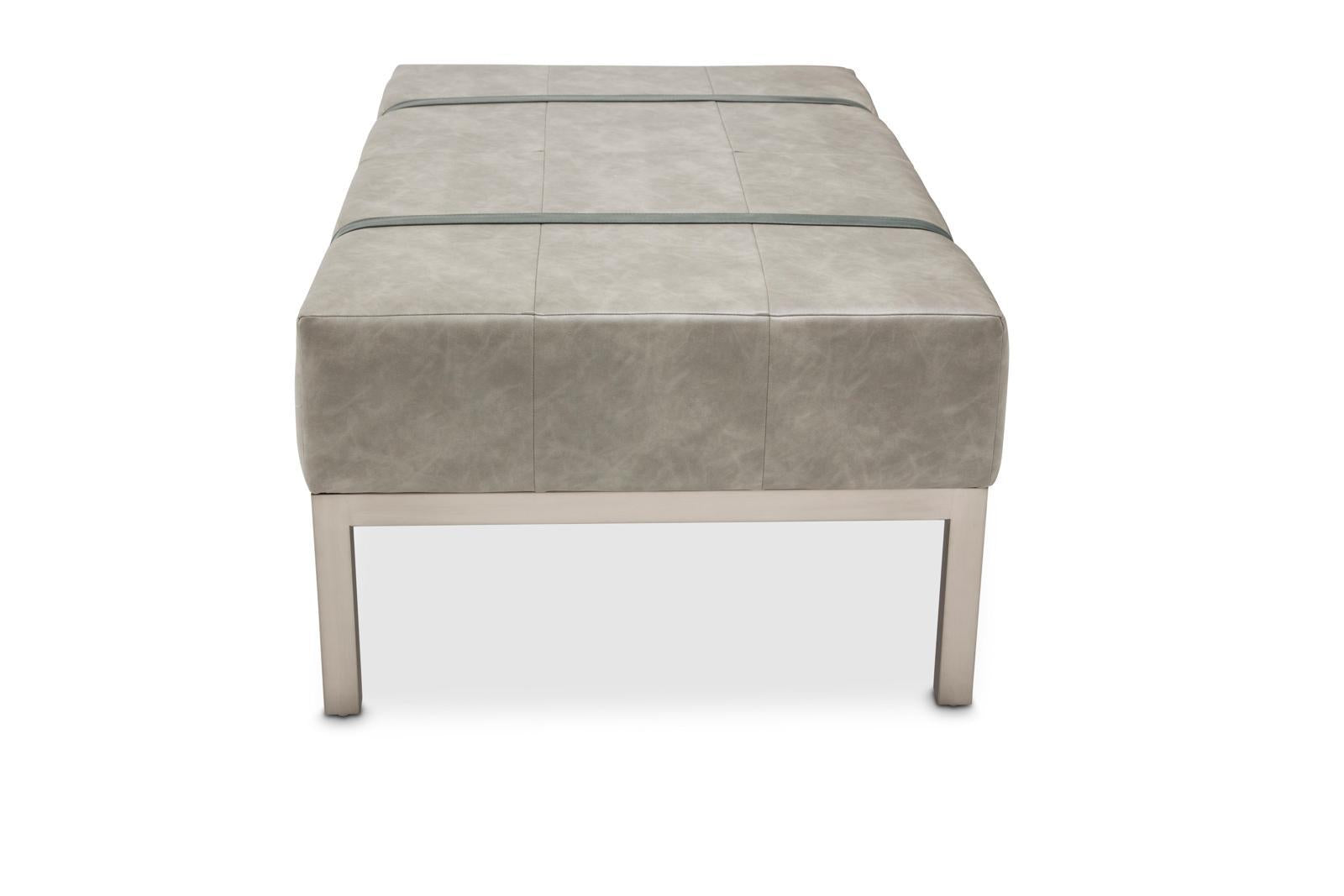 Menlo Station Rectangular Cocktail Ottoman in DoveGray - Luxury Home Furniture (MI)