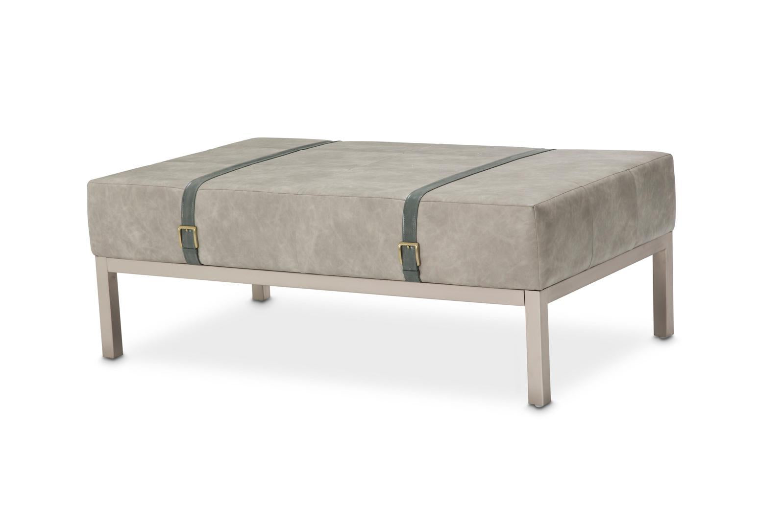 Menlo Station Rectangular Cocktail Ottoman in DoveGray - Luxury Home Furniture (MI)