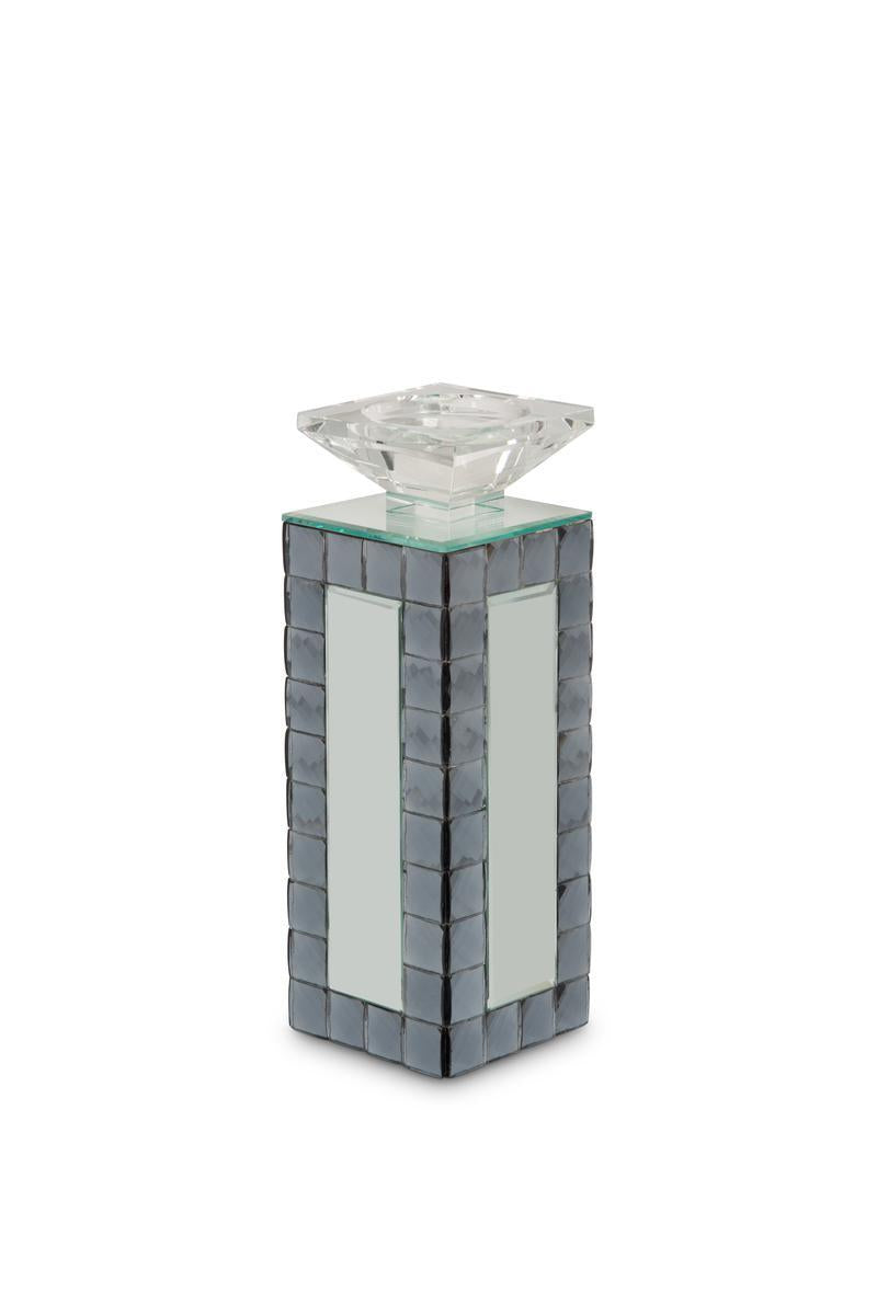 Montreal Mirrored Candle Holder, Medium (6/pack) - Luxury Home Furniture (MI)