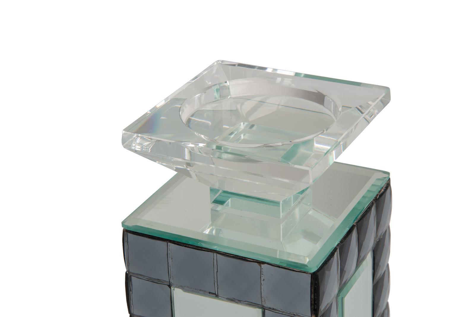 Montreal Mirrored Candle Holder, Small (6/pack) - Luxury Home Furniture (MI)