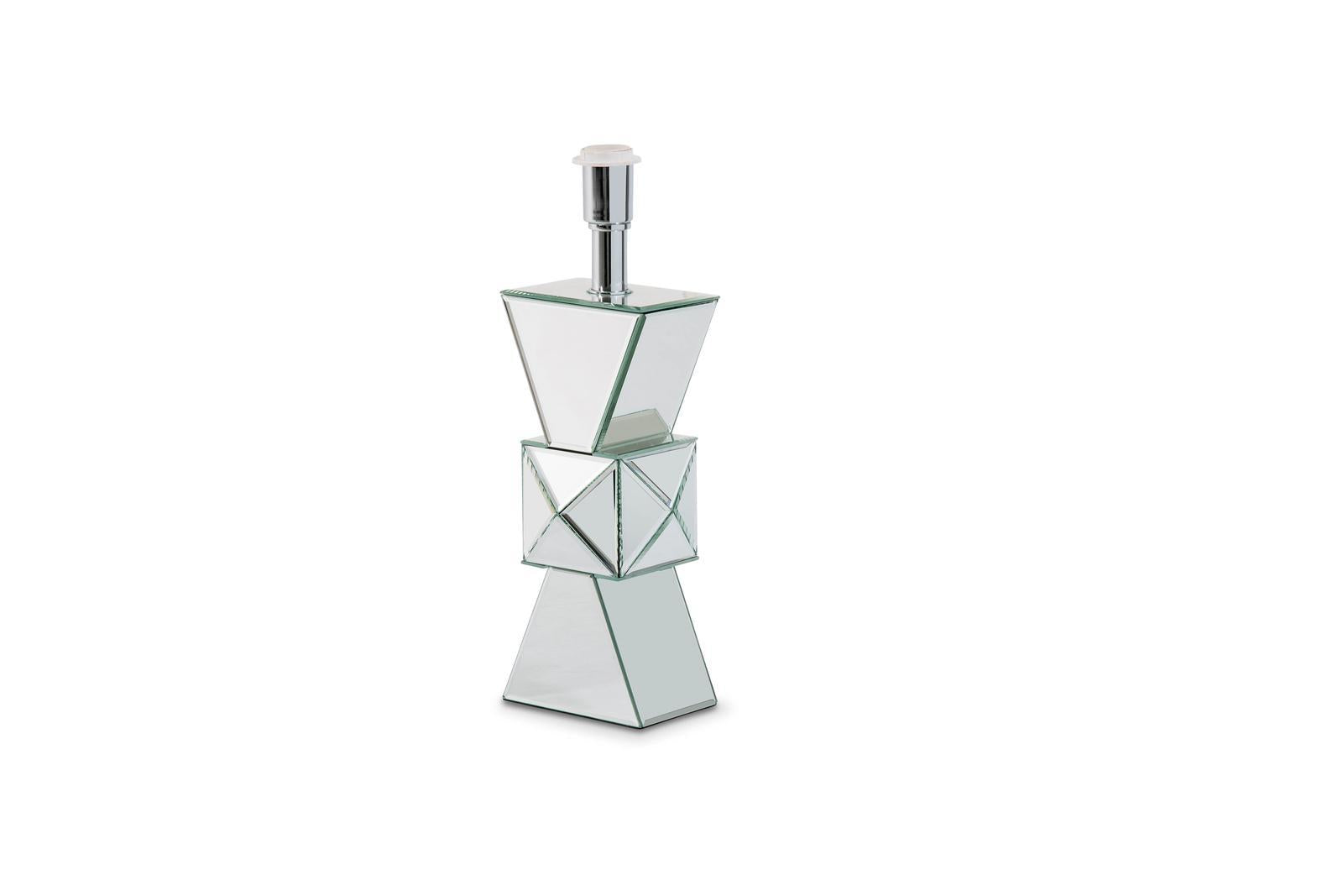 Montreal Mirrored Table Lamp, (2/pack) - Luxury Home Furniture (MI)