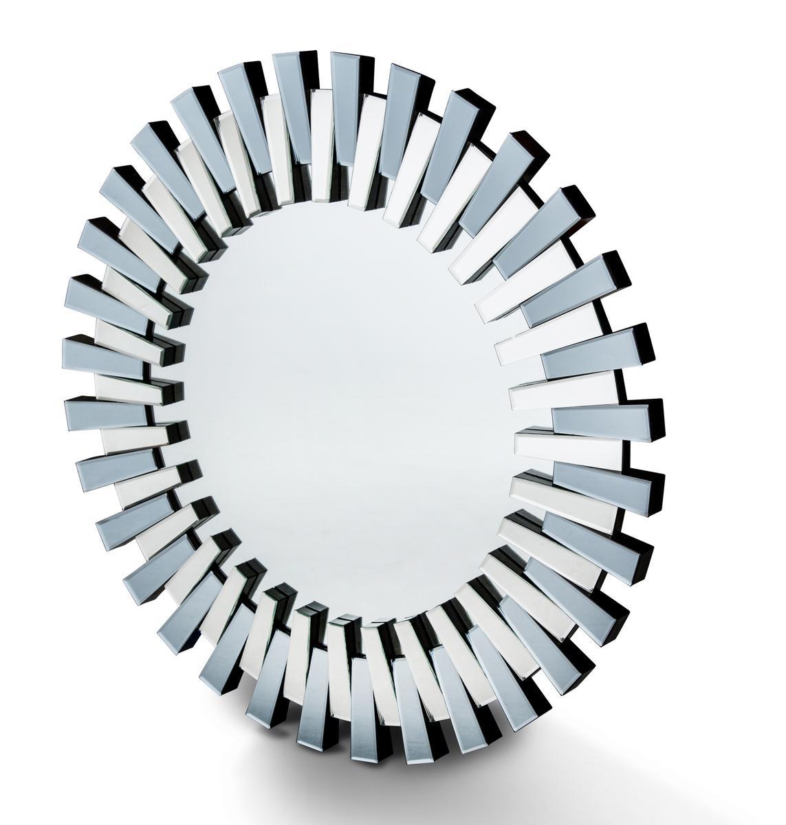 Montreal Round Facet Mirror - Luxury Home Furniture (MI)