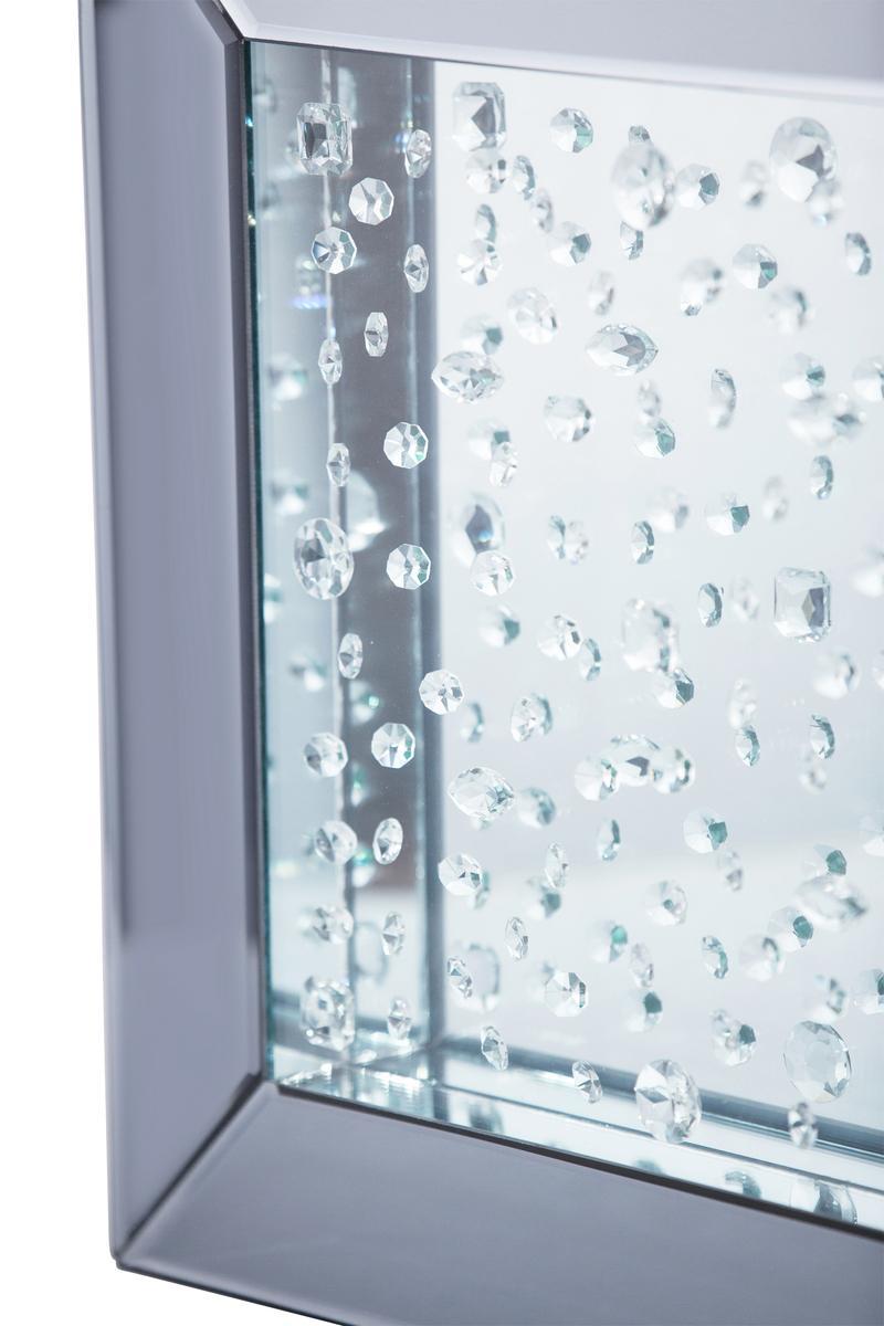 Montreal Square Wall Mirror w/Crystals - Luxury Home Furniture (MI)
