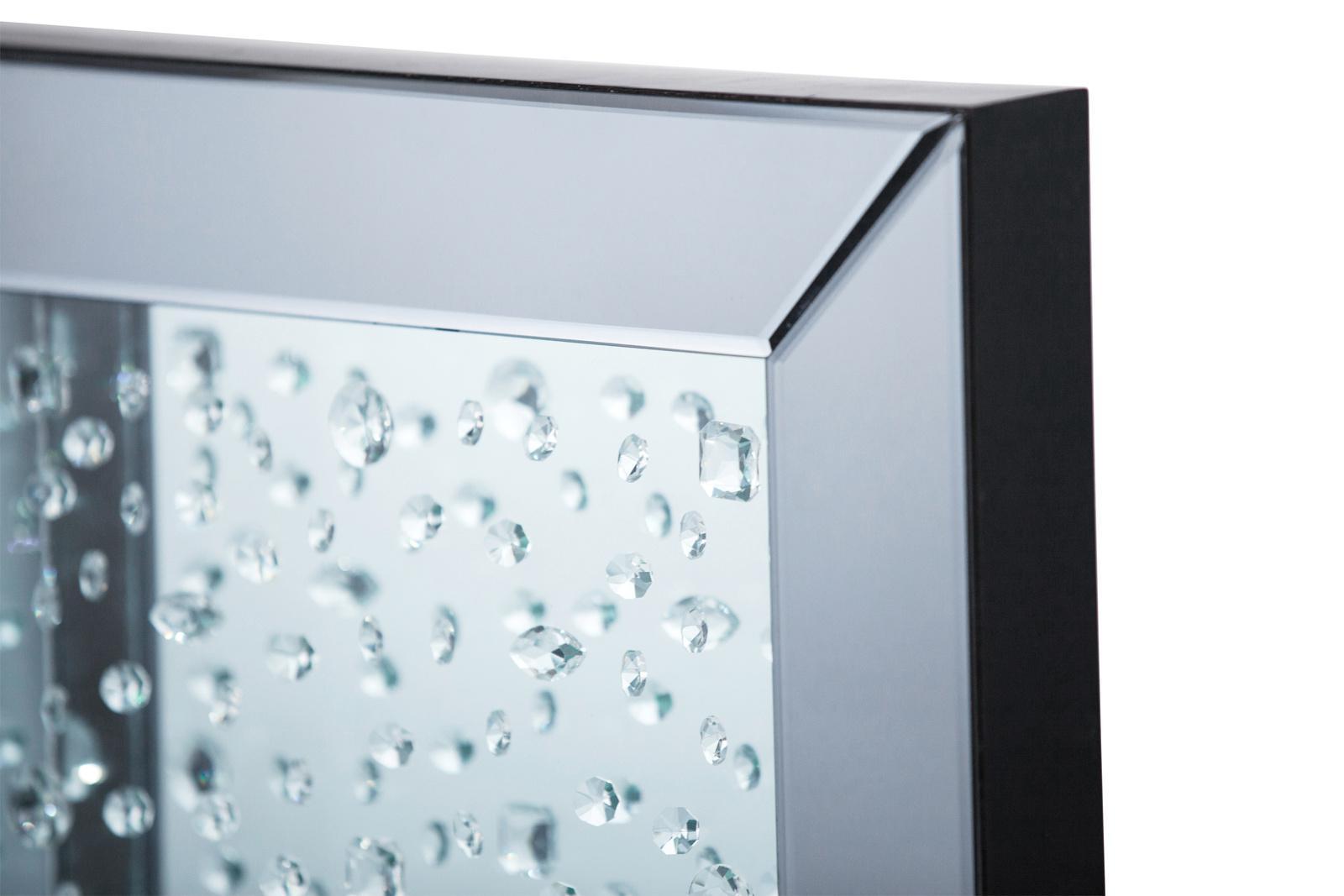 Montreal Square Wall Mirror w/Crystals - Luxury Home Furniture (MI)