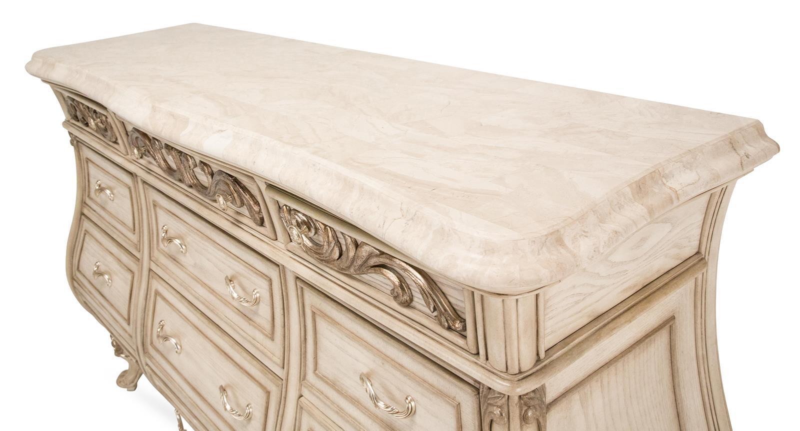 Platine de Royale Dresser in Champagne - Luxury Home Furniture (MI)