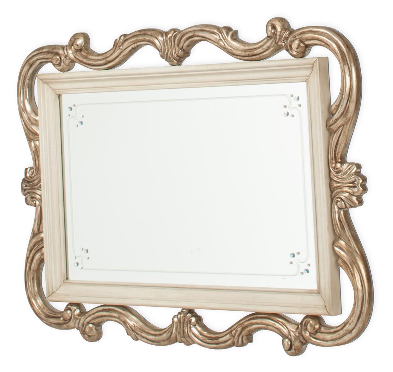 Platine de Royale Wall Mirror in Champagne - Luxury Home Furniture (MI)