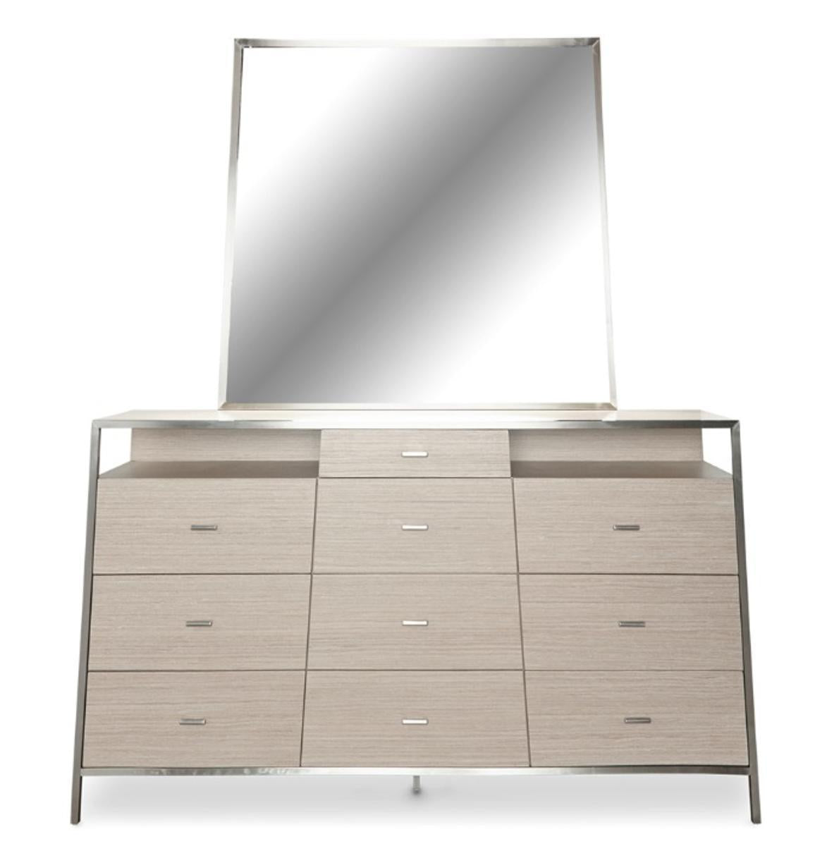 Silverlake Village Mirror in Washed Oak - Luxury Home Furniture (MI)