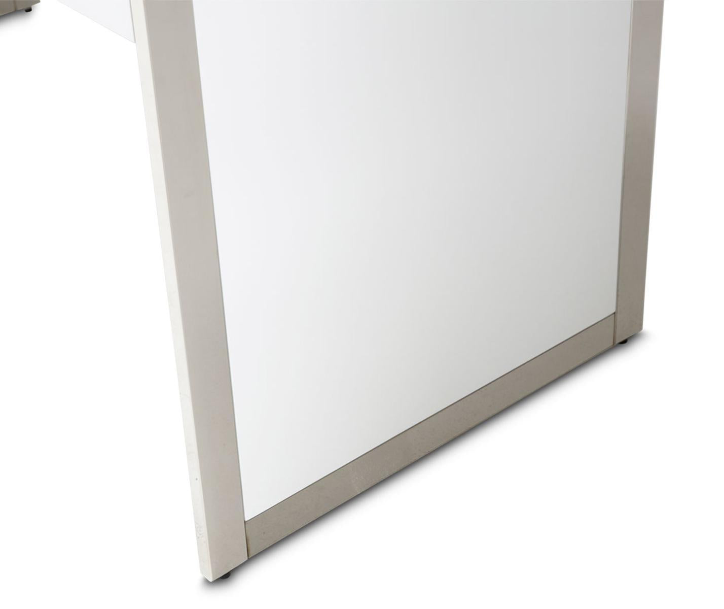 State St Writing Desk in Glossy White - Luxury Home Furniture (MI)